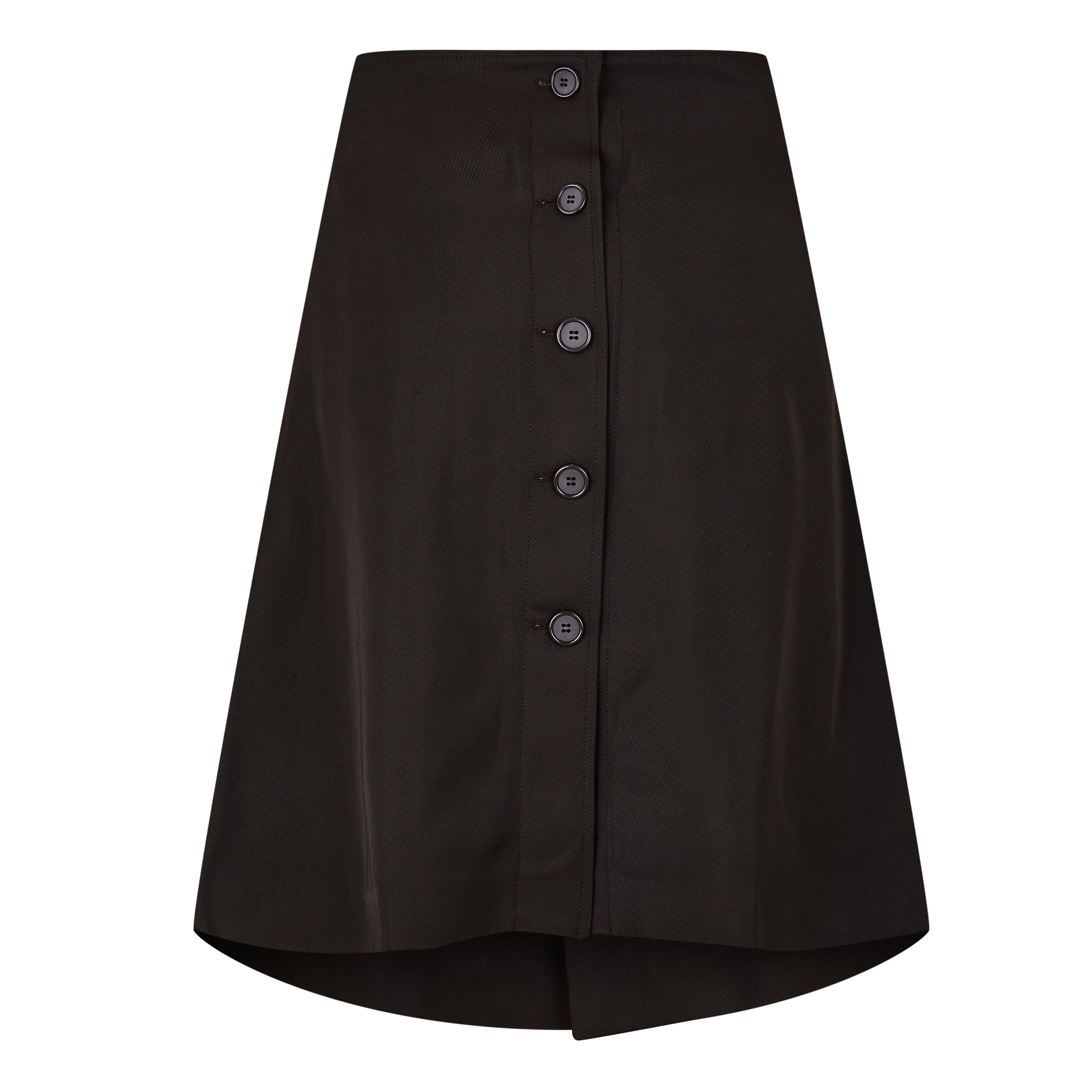 Chocolate - Bottega Veneta - Women's Midi Skirts - 2