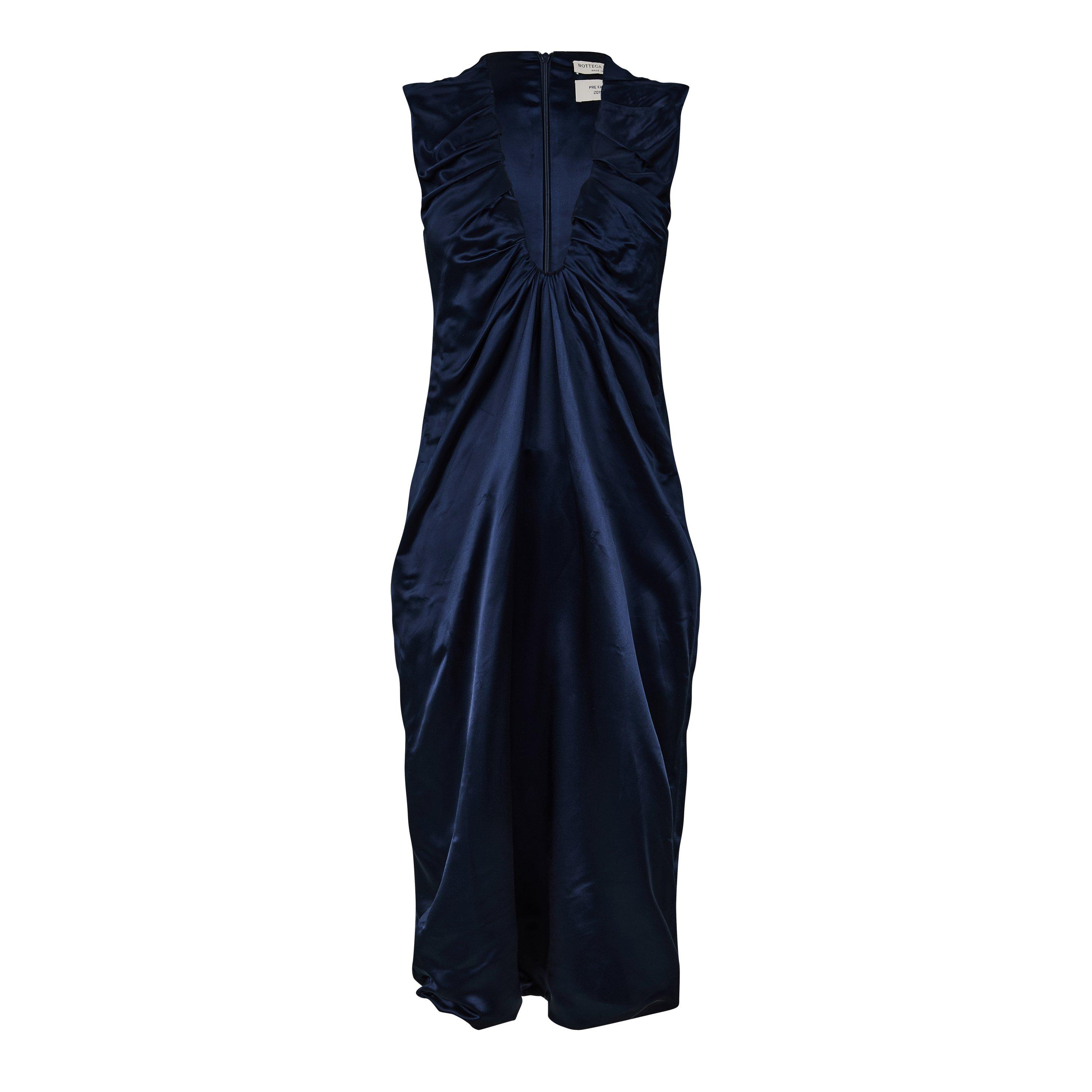 Dark Petrol - Bottega Veneta - Women's Minimalist Slip Dress - 1