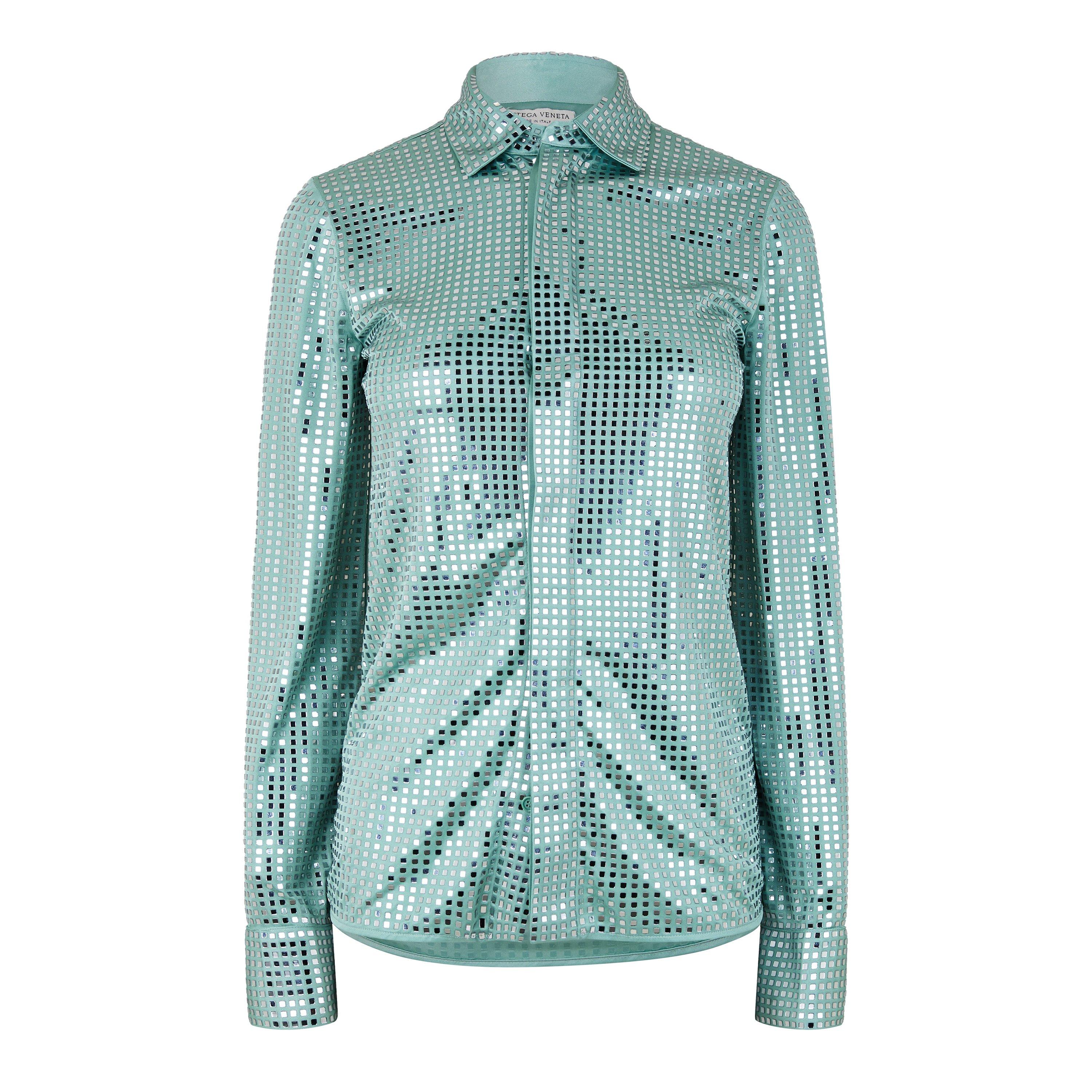 Water - Bottega Veneta - Women's Long Sleeve Plain Shirt - 1