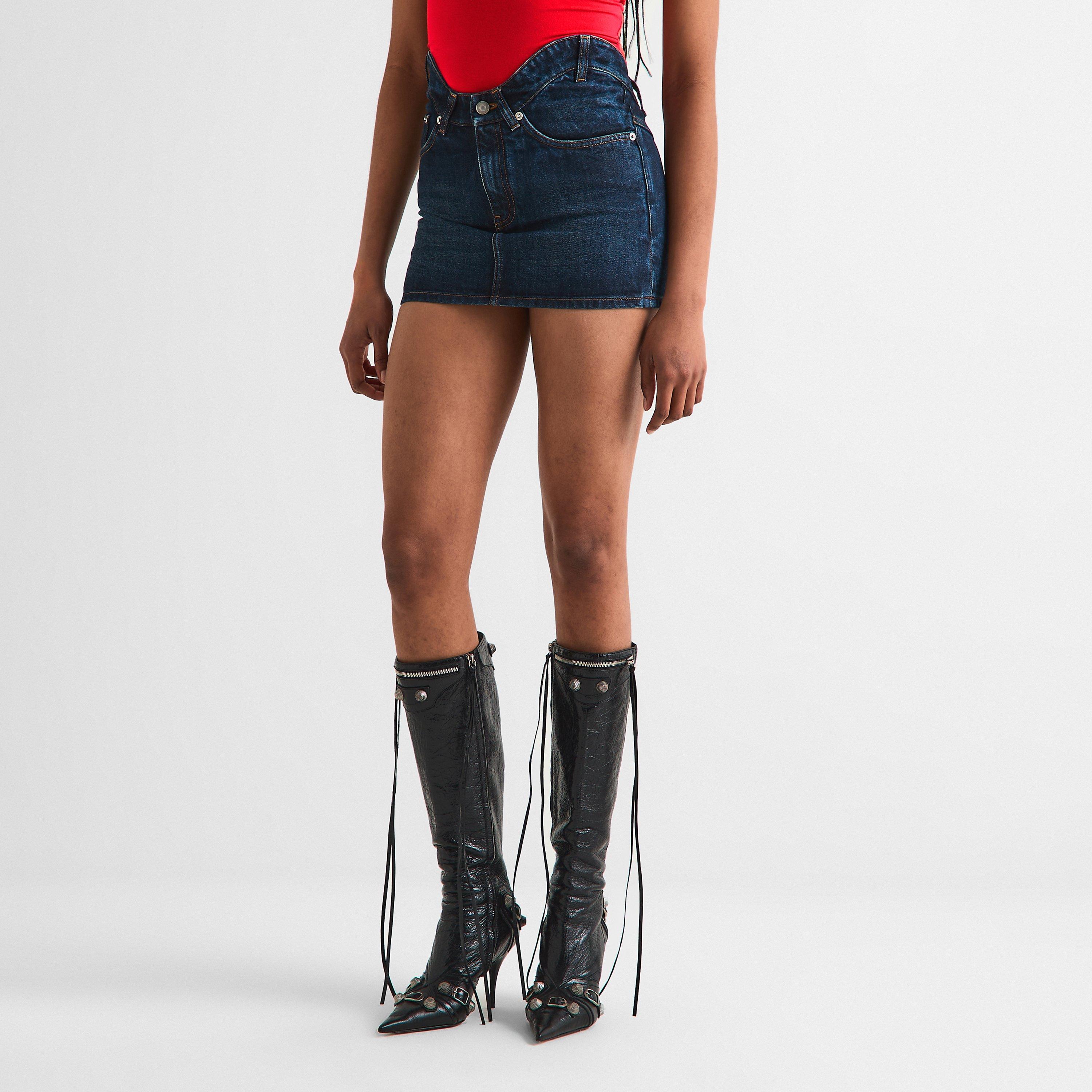 Blue - Jean Paul Gaultier - Women's Mini Skirt - 3