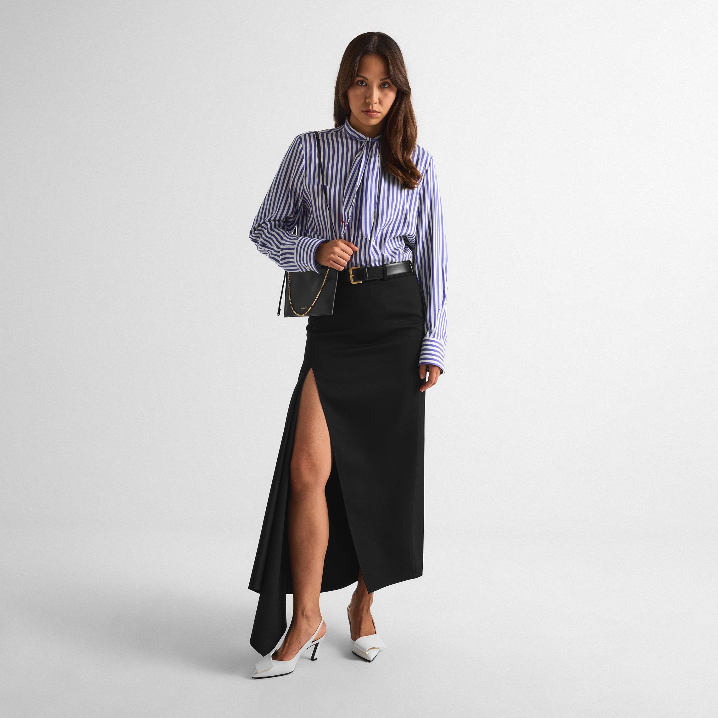 Black - GIVENCHY - GIV Slashed Skirt Ld64 - 6