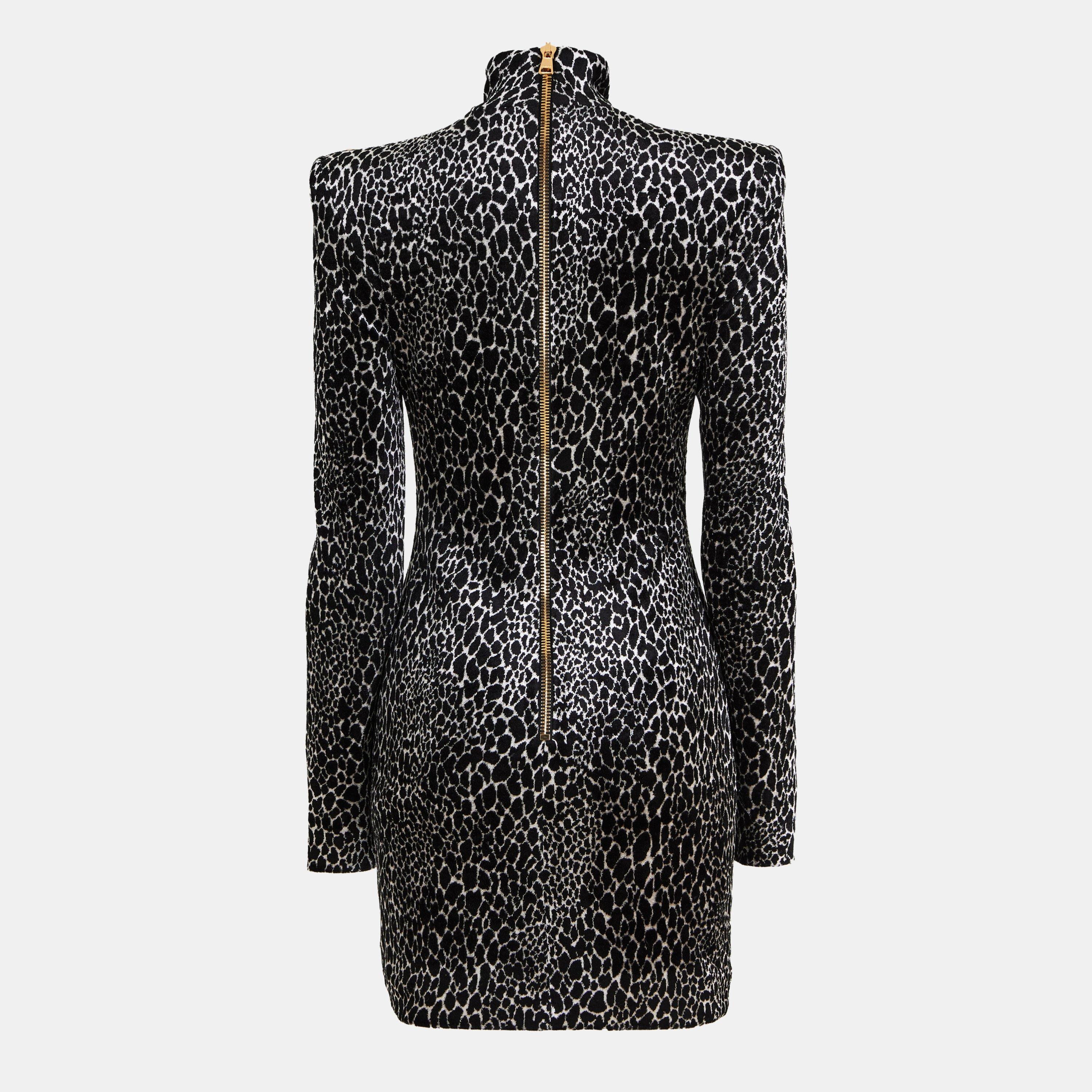 Beige/Noir - Balmain - Womens Mini Dress - 2