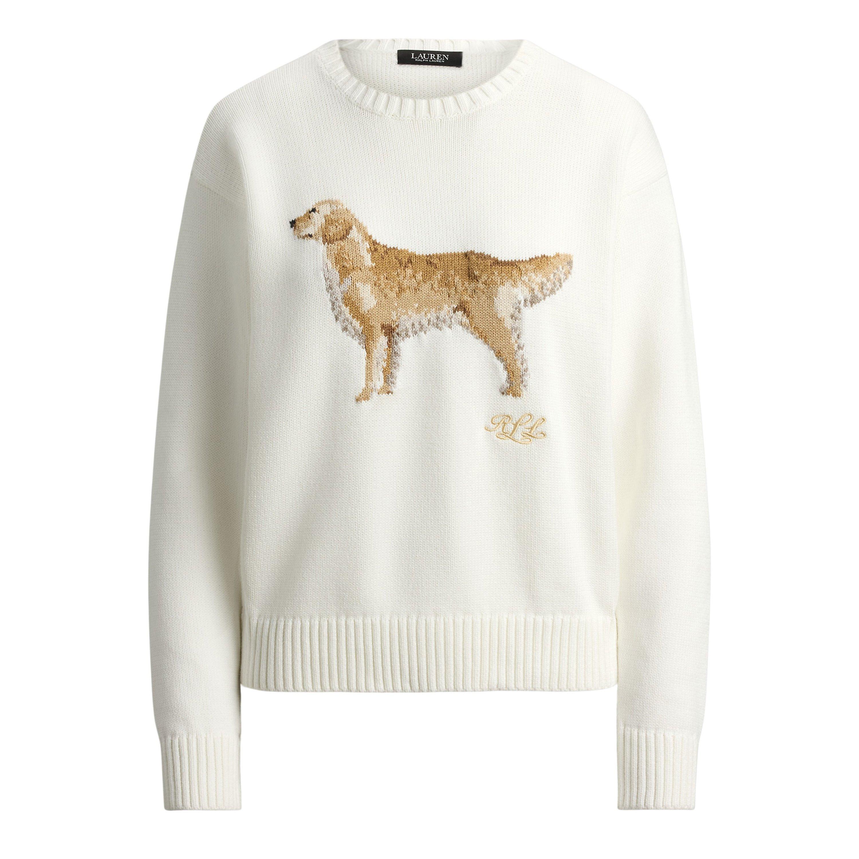 Lauren By Ralph Lauren Women's Crew Neck Jumper - White  - 8 (XS)