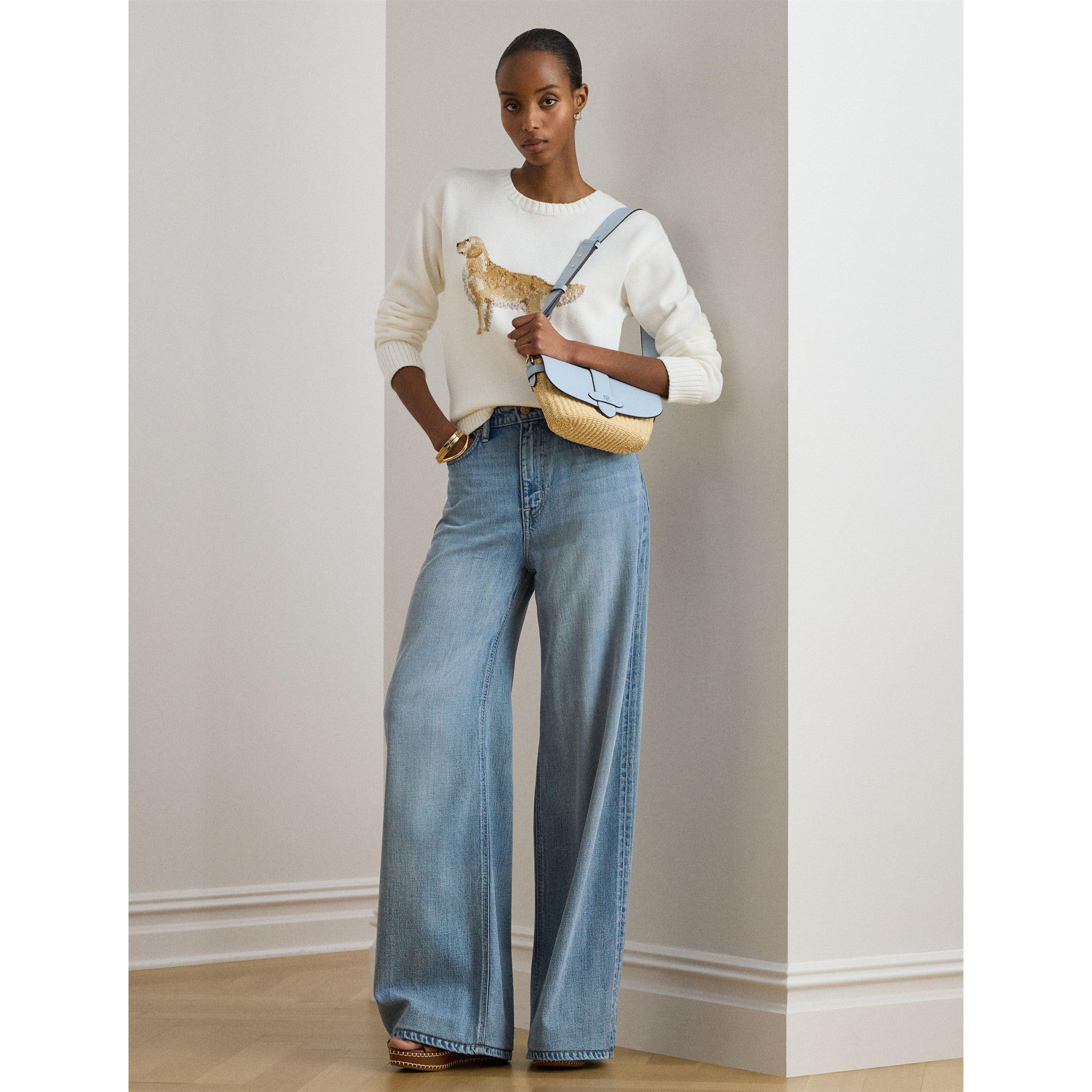 WHITE MULTI - Lauren by Ralph Lauren - Women's Crew Neck Jumper - 5