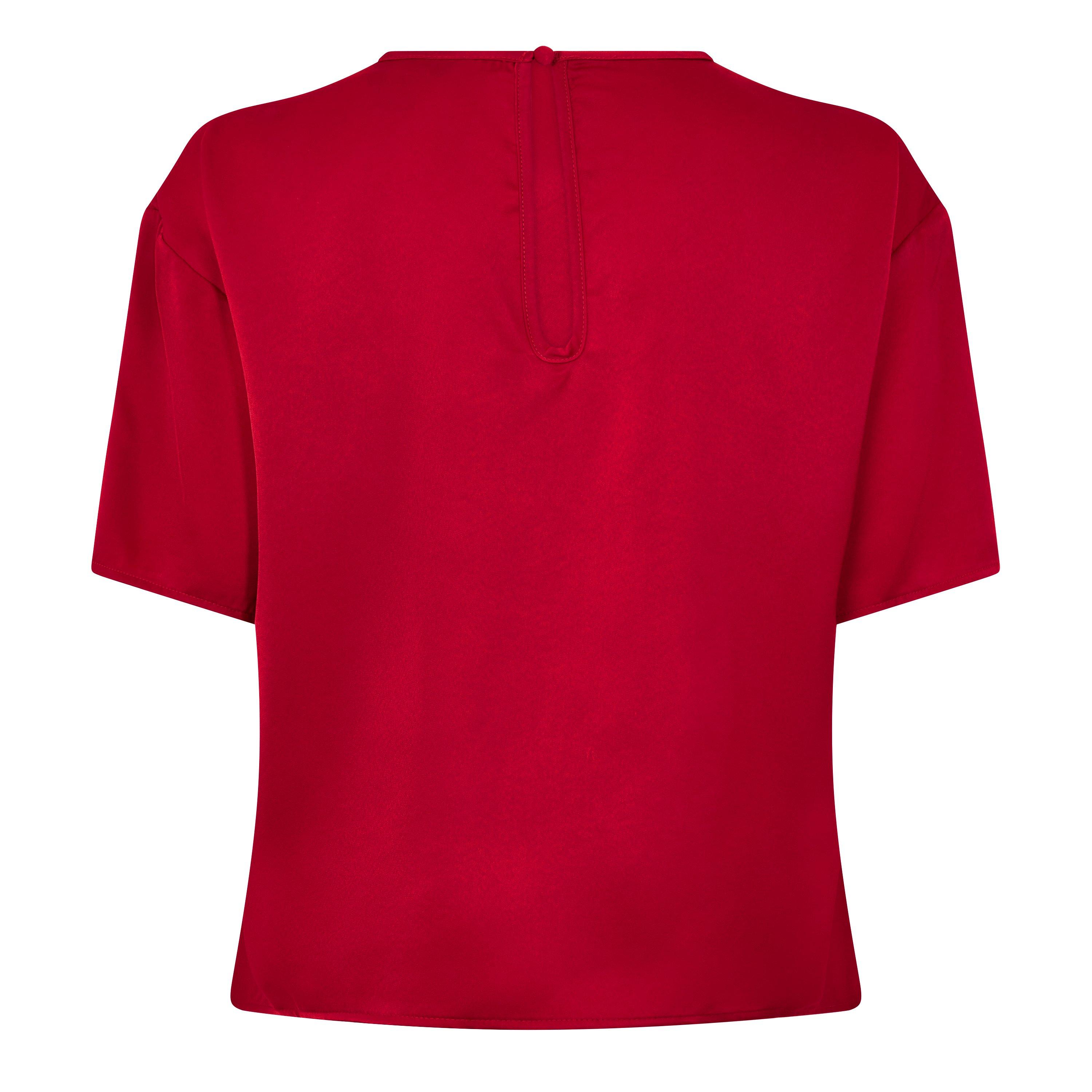 Red - Never Fully Dressed - Never Red Satin T Ld64 - 2
