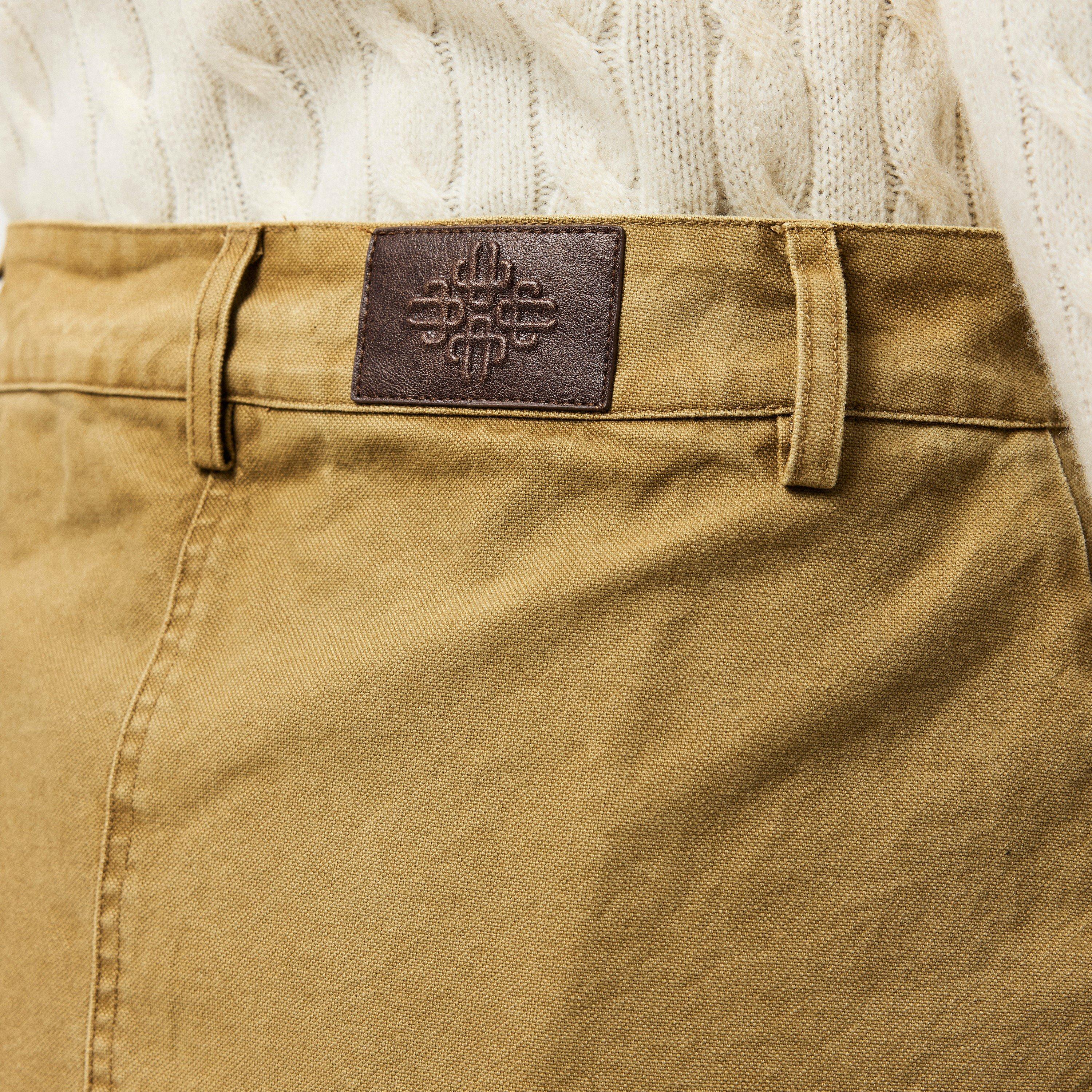 Khaki - The Couture Club - Women's Trucker Mini Skirt - 5