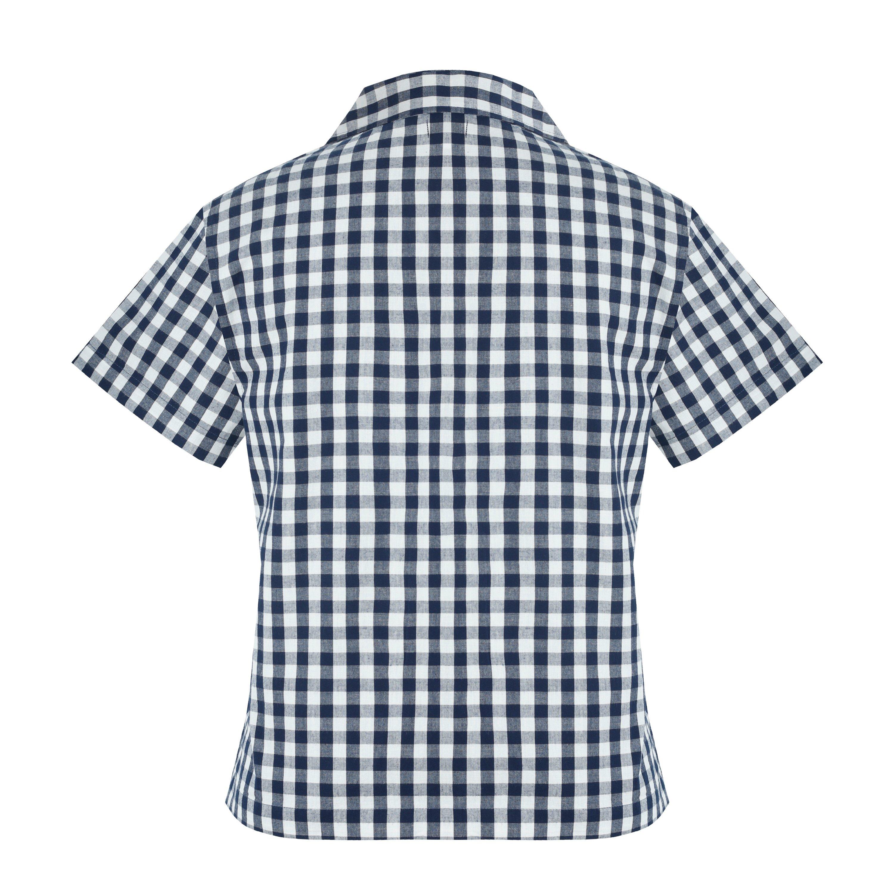 Navy/White - Linea - Women's Pyjama Short-Sleeve Top - 3