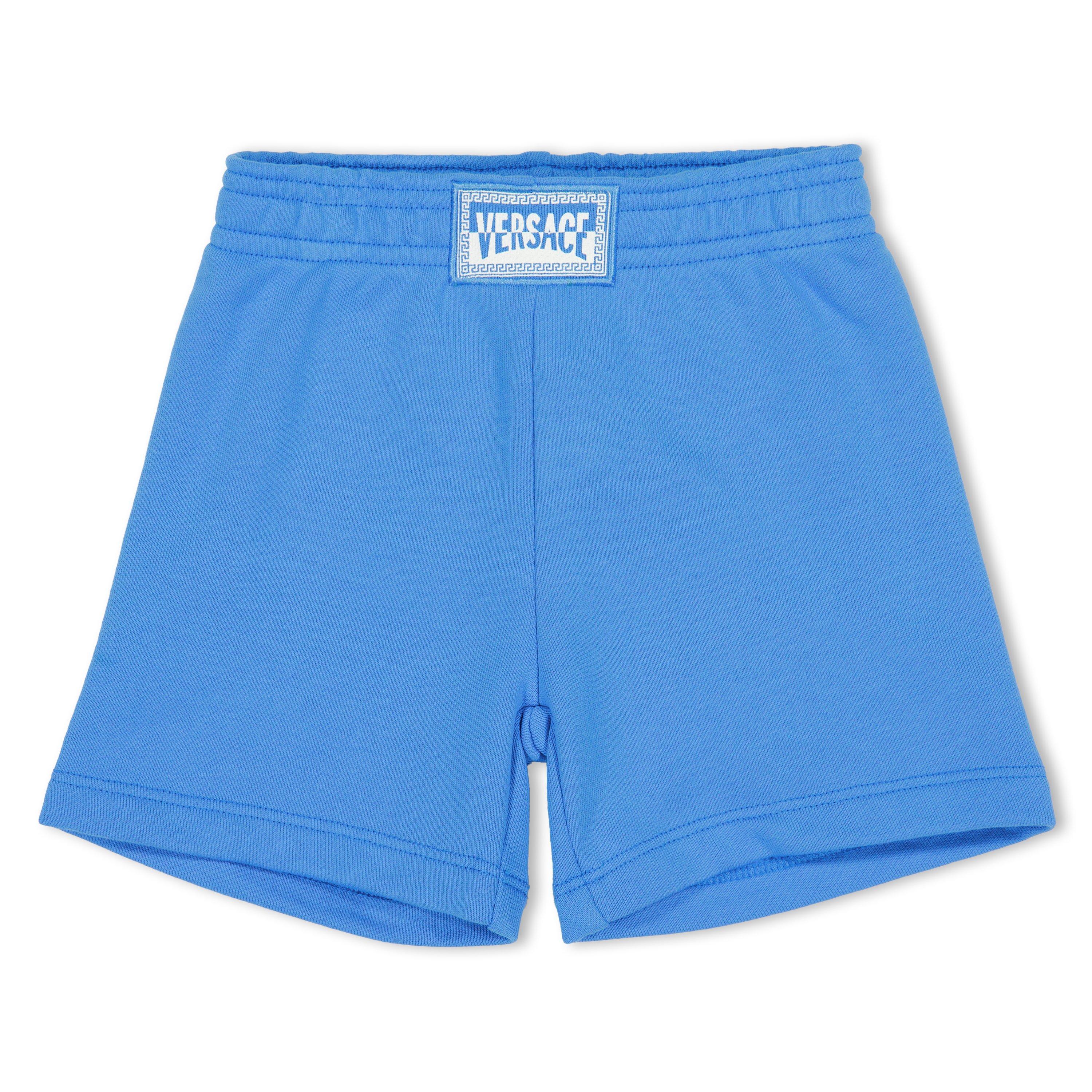 Blue 2VN00 - Versace - Kids' Fleece Jogger Shorts - 1