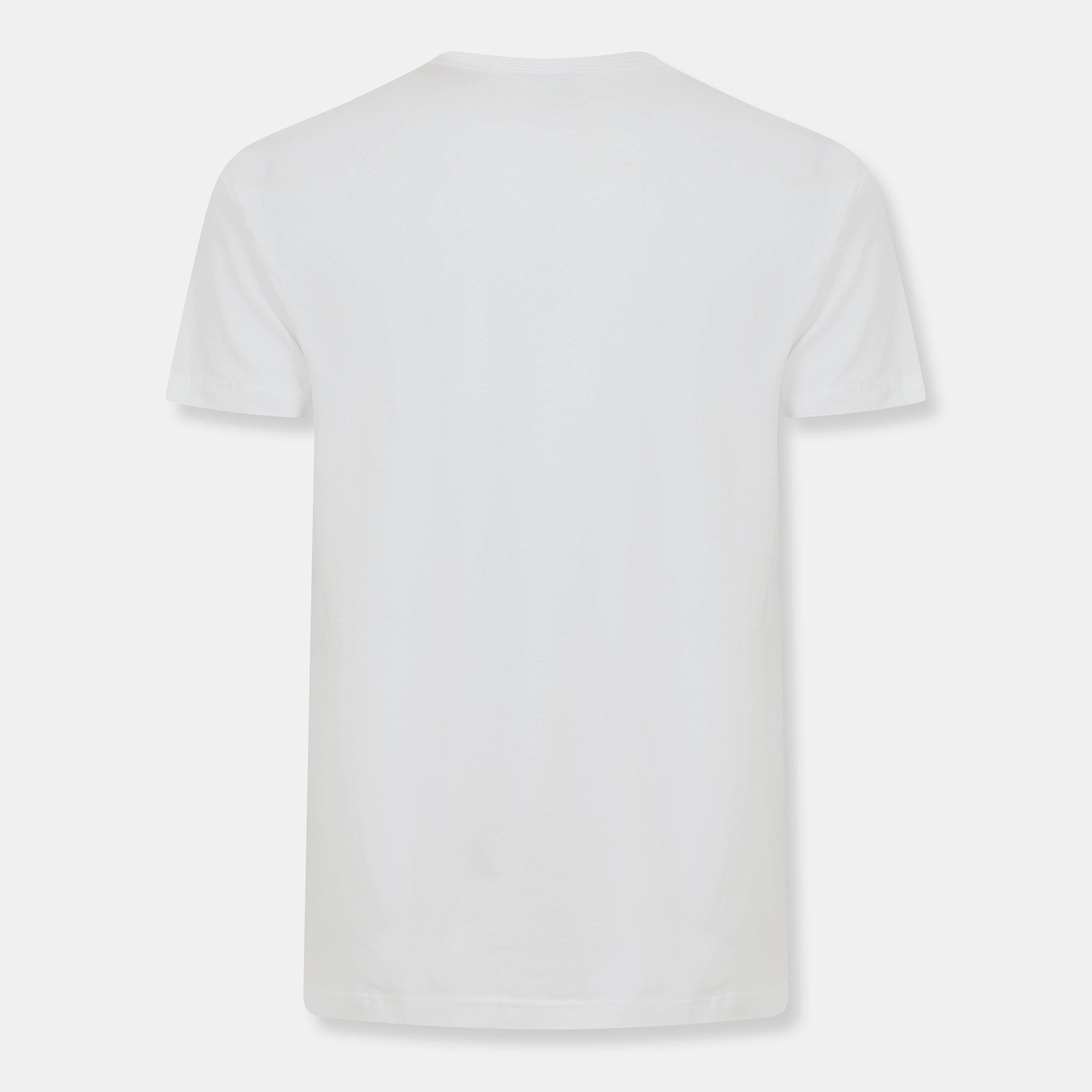 Bianco/Grigio - Lyle and Scott - Cuffed Pyjama Short-Sleeve Top - 2