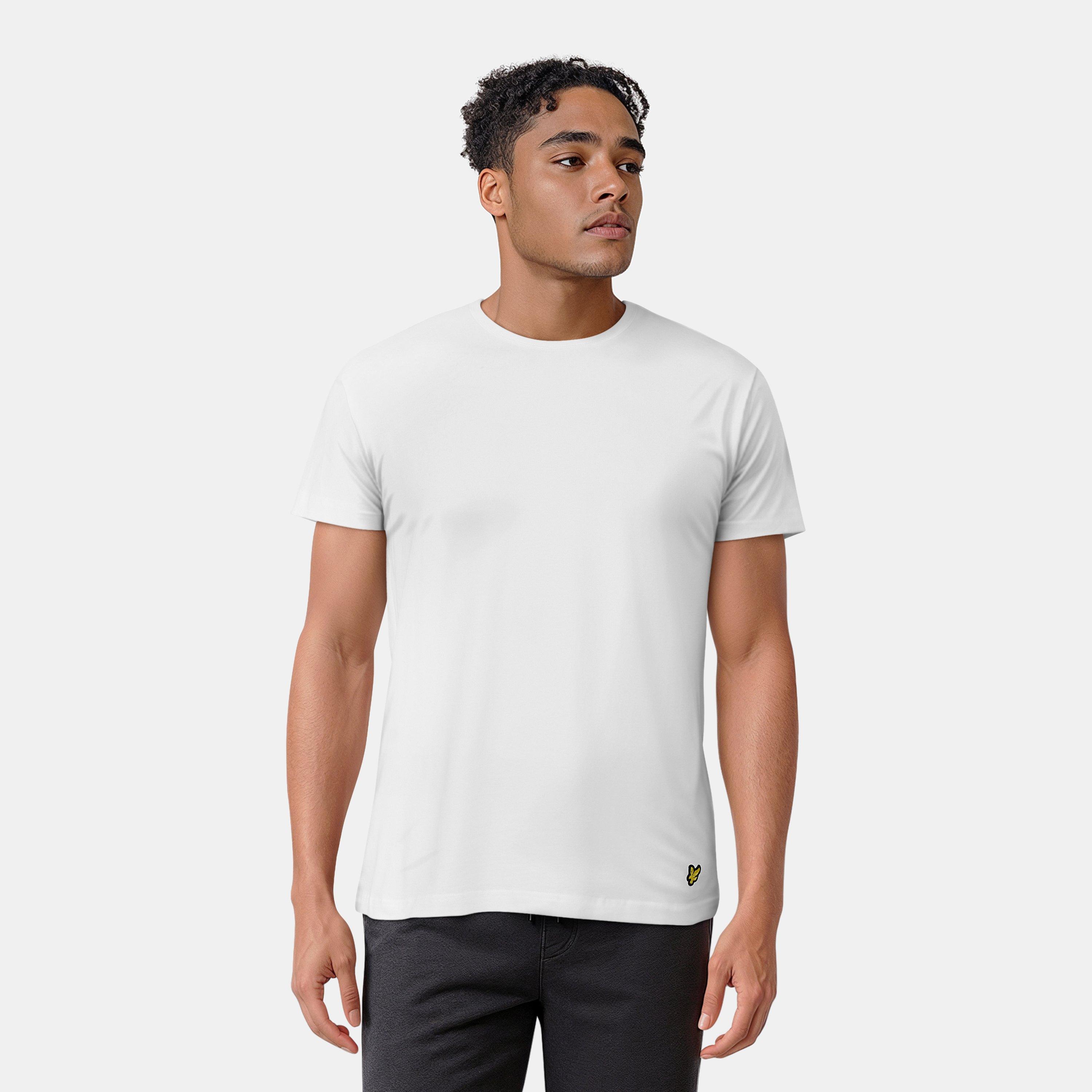 Bianco/Grigio - Lyle and Scott - Cuffed Pyjama Short-Sleeve Top - 3