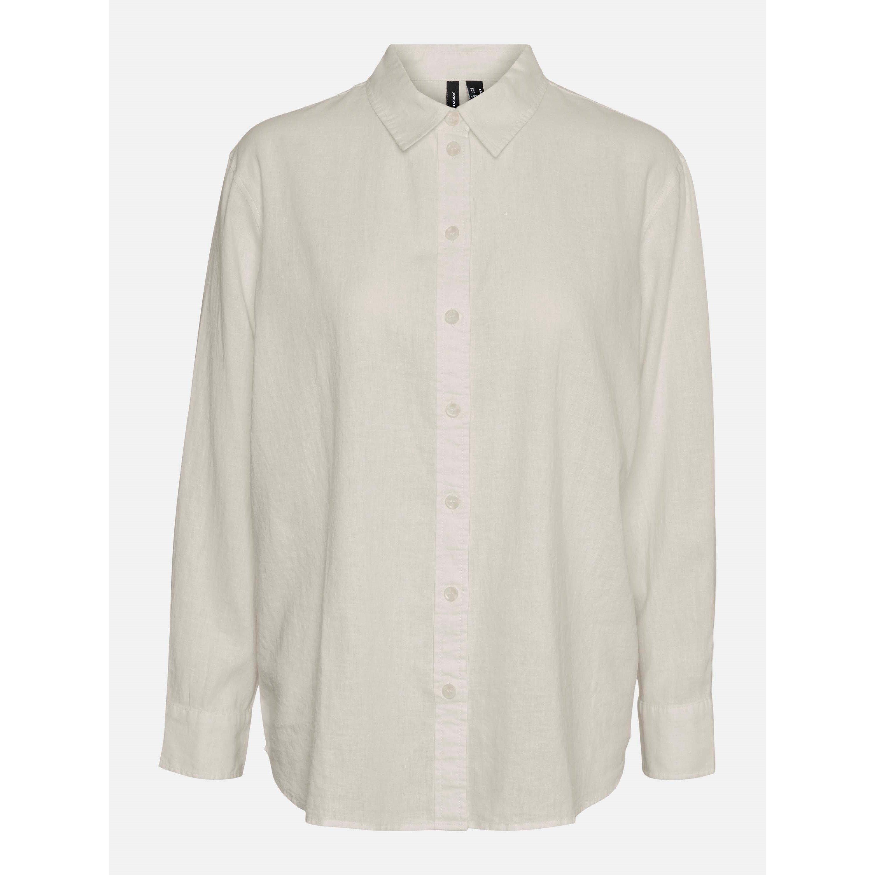 Vero Moda Women's Long Sleeve Plain Shirt - Moonbeam - 16 (XL)
