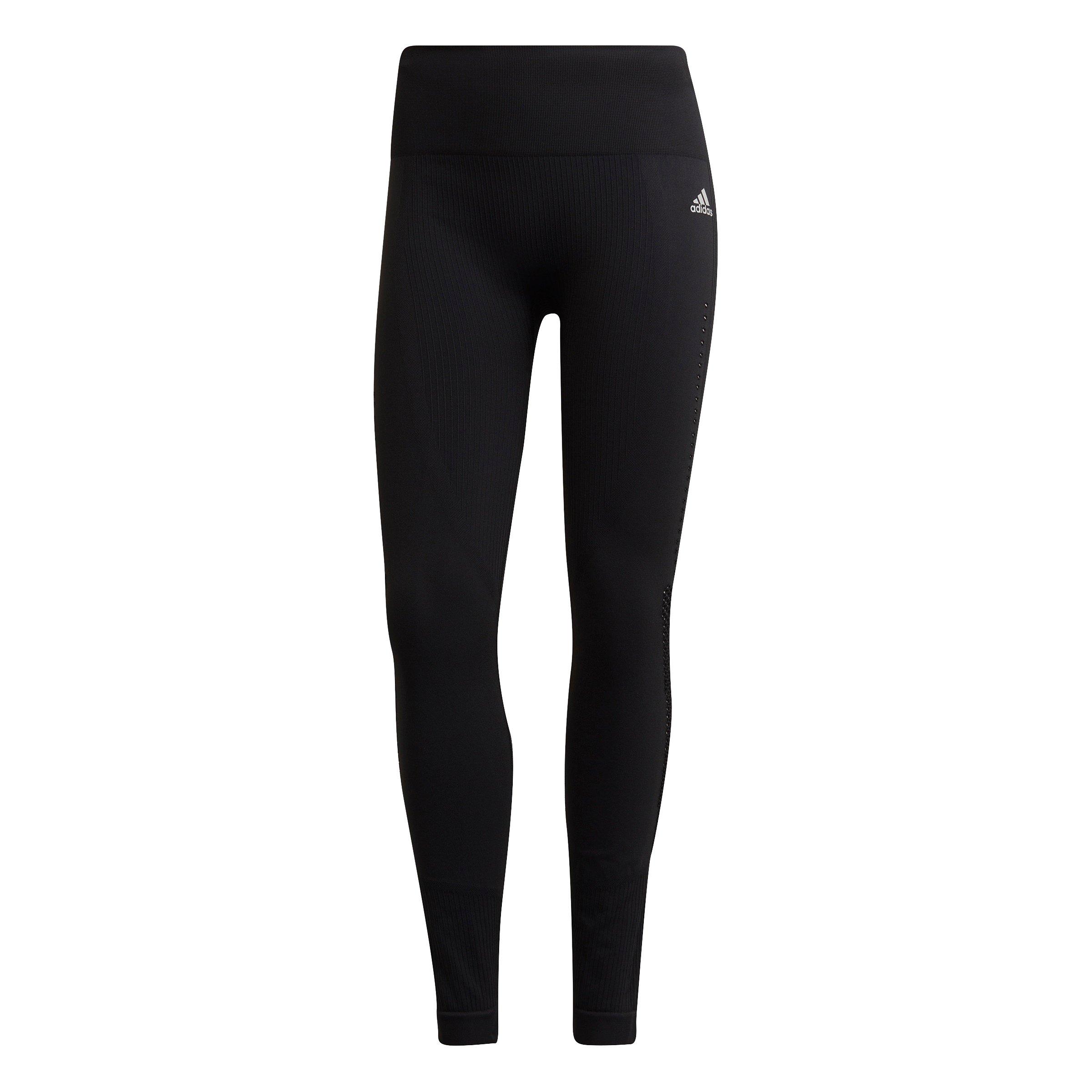 Black - adidas - AEROKNIT 7/8 Running Leggings