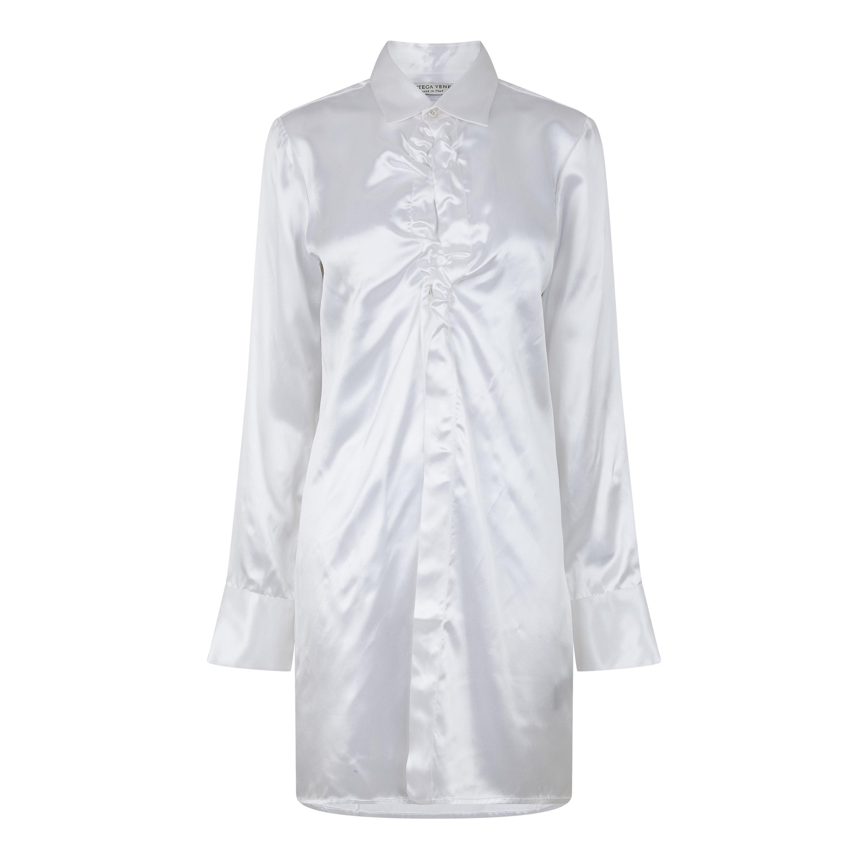 Bianco Ottico - Bottega Veneta - Women's Plain Long-Sleeve Shirt - 1