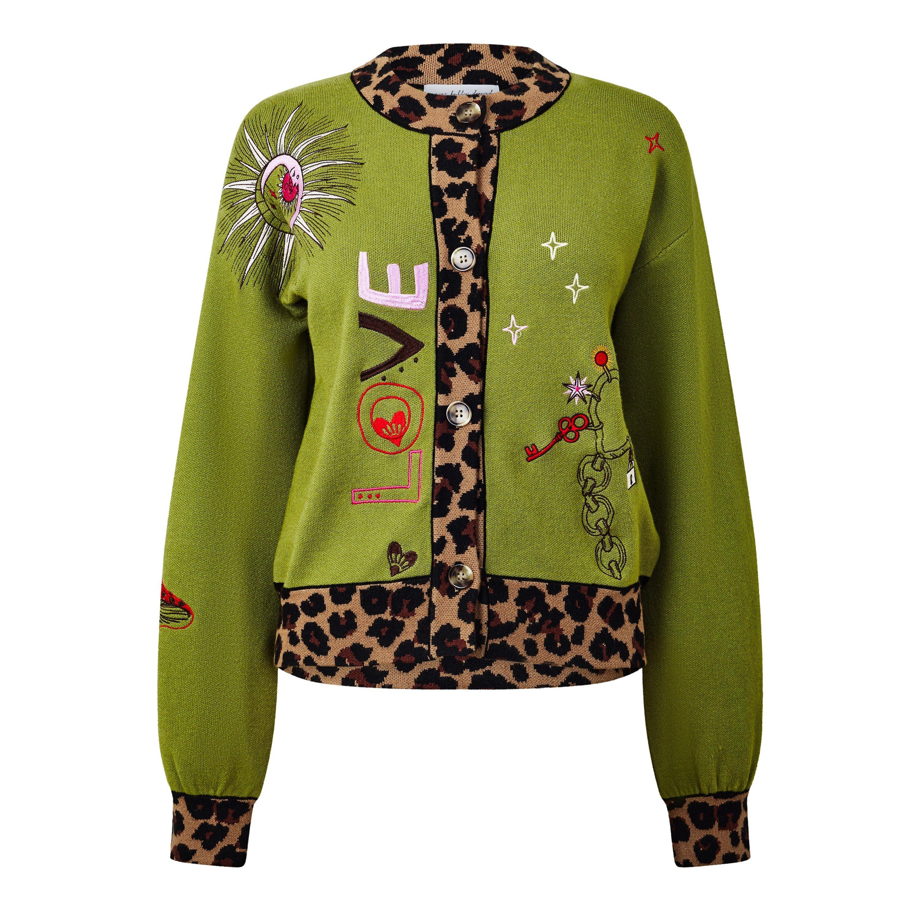 Women's Amore Embroidered Long-Sleeve Cardigan