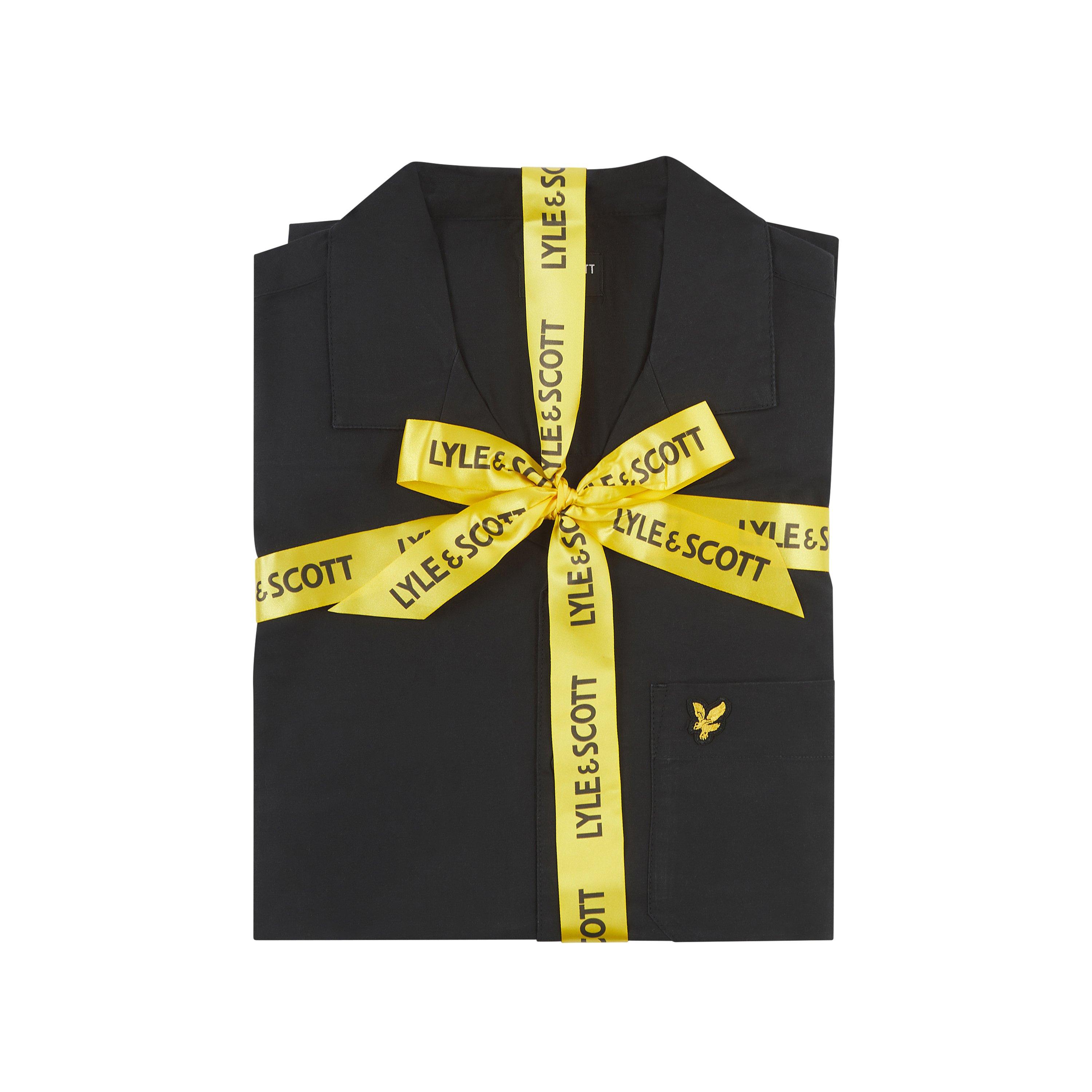 Black - Lyle and Scott - Poplin Pyjama Short-Sleeve Top - 6