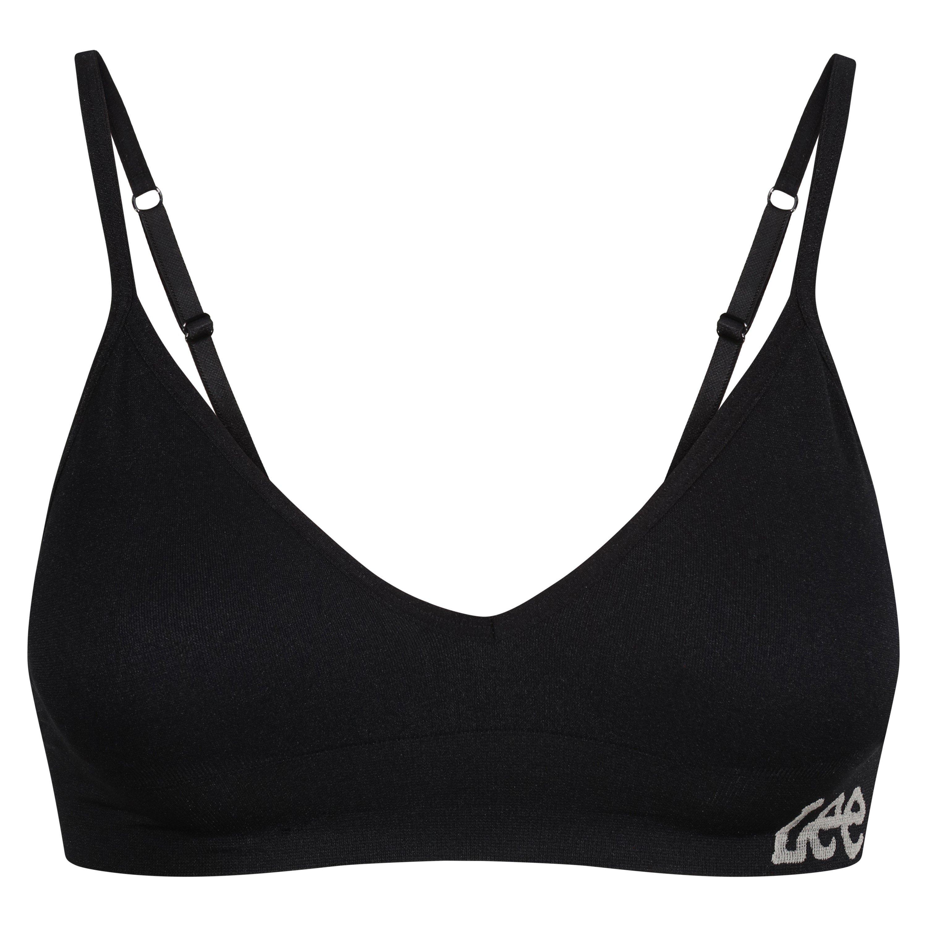 Zwart - Lee - Women's Seamless Cropped Jersey Bralette - 1