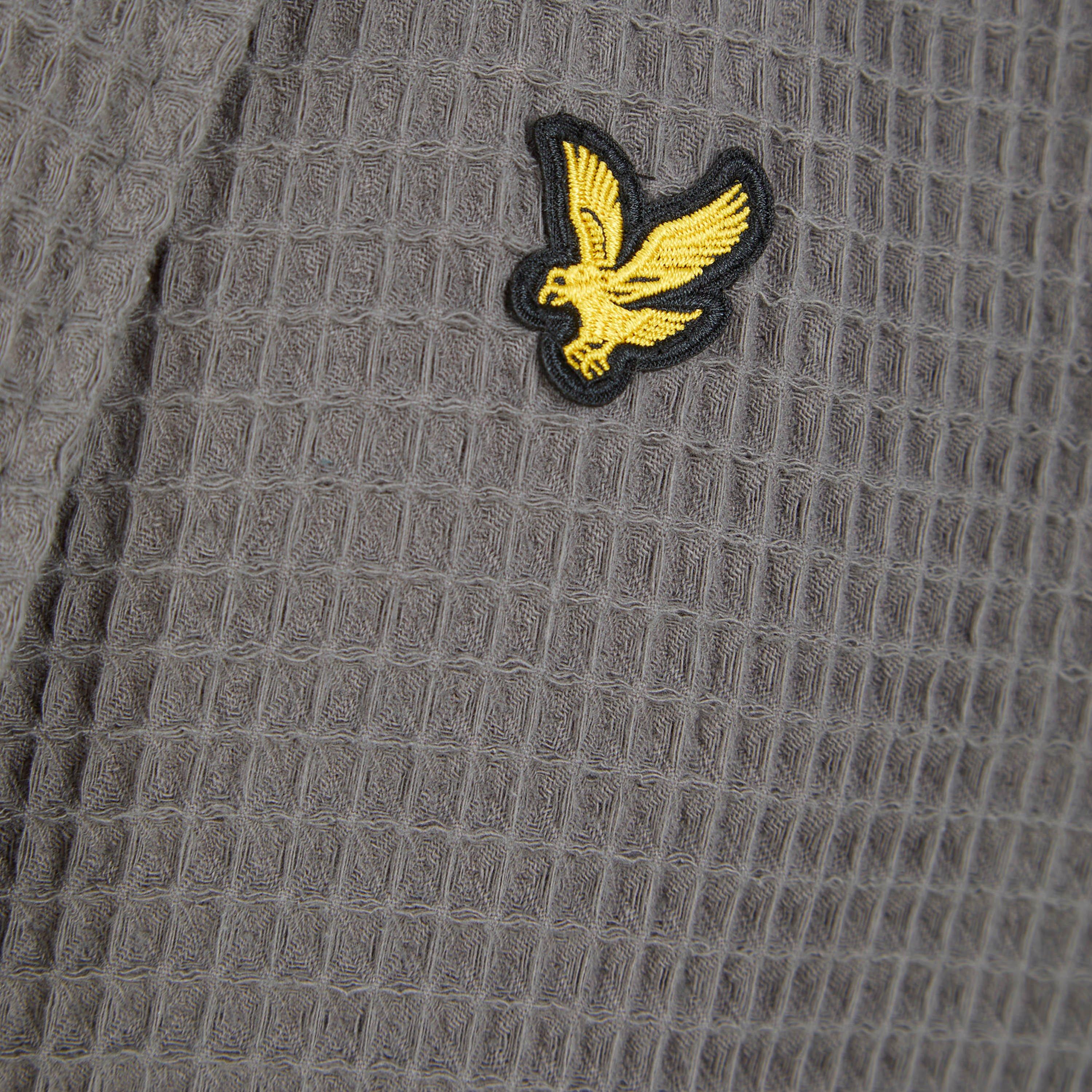 Granite Gray - Lyle and Scott - Waffle Textured Bathrobe - 2