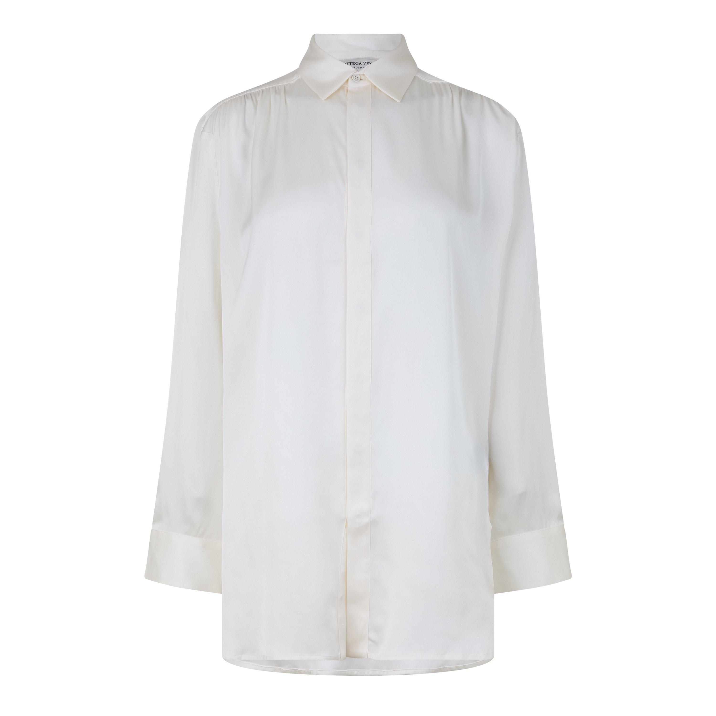 Off White - Bottega Veneta - Women's Plain Long-Sleeve Shirt - 1