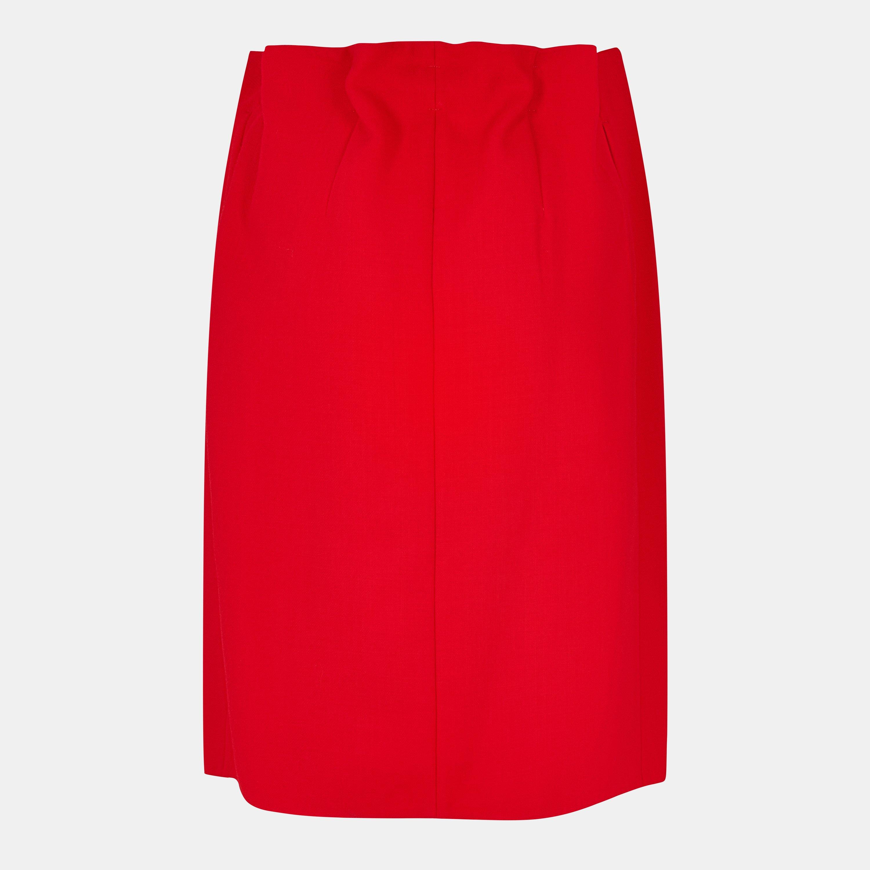 Rosso - Prada - Women's Midi Skirt - 2