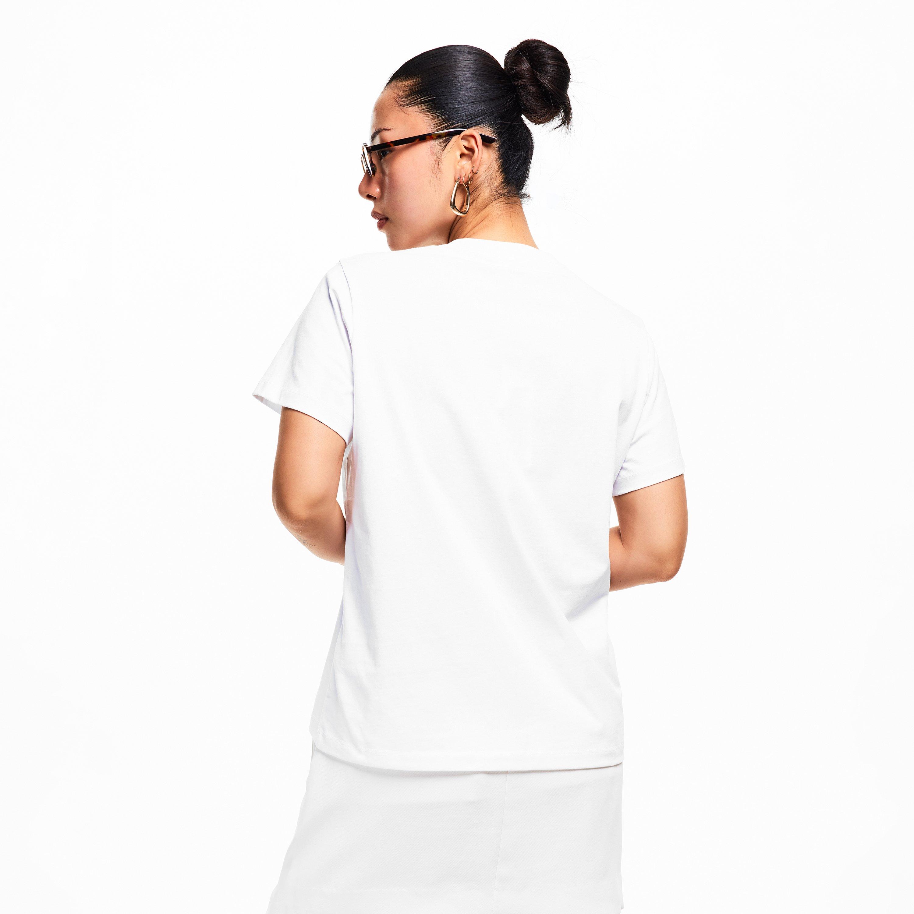 Bright White - Ganni - Women's Graphic Baby Tee - 4