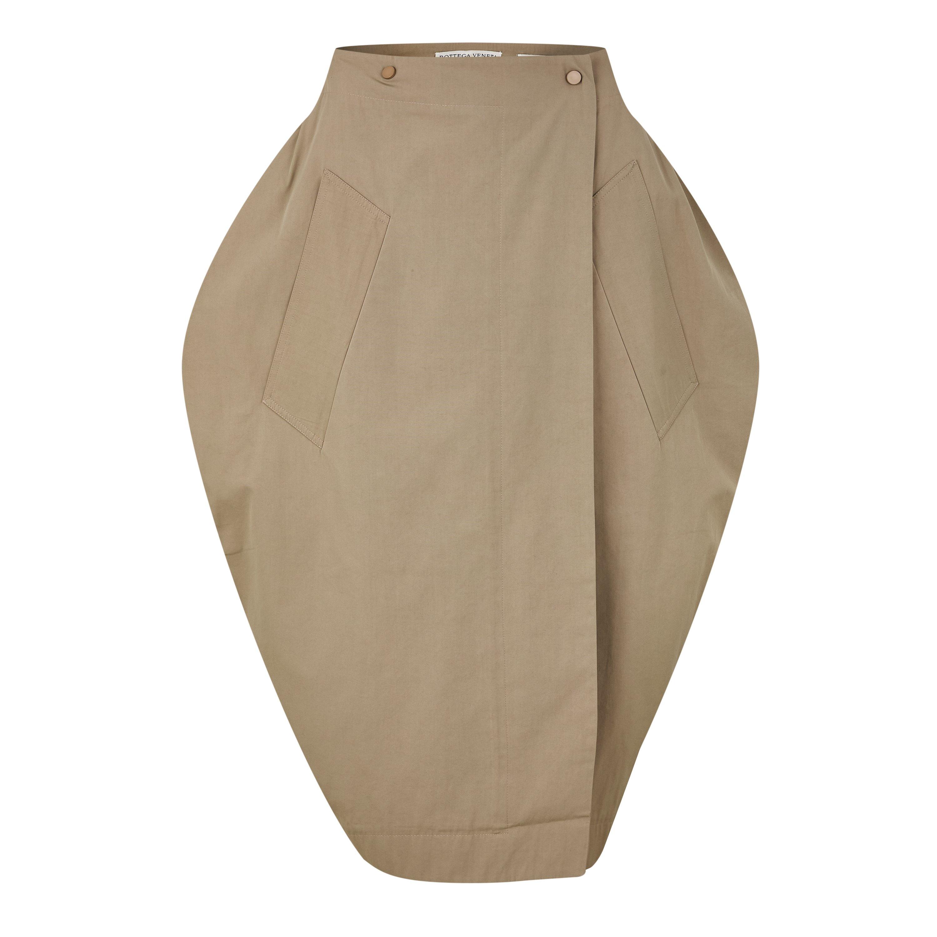 Bottega Veneta Women's Midi Skirt - Sand - Size 6 (38)