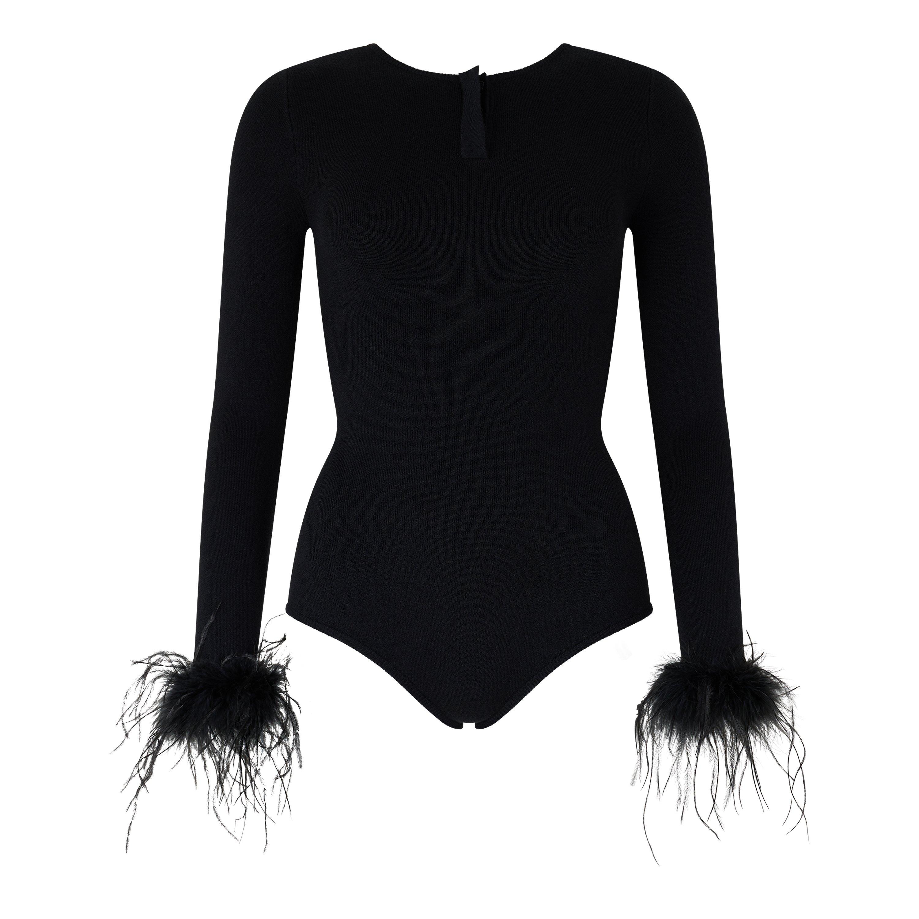 Black - Never Fully Dressed - Never Fthr Bodysuit Ld64 - 1