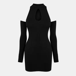 Missy Empire Double Layer Jersey Cut Out Mini Dress