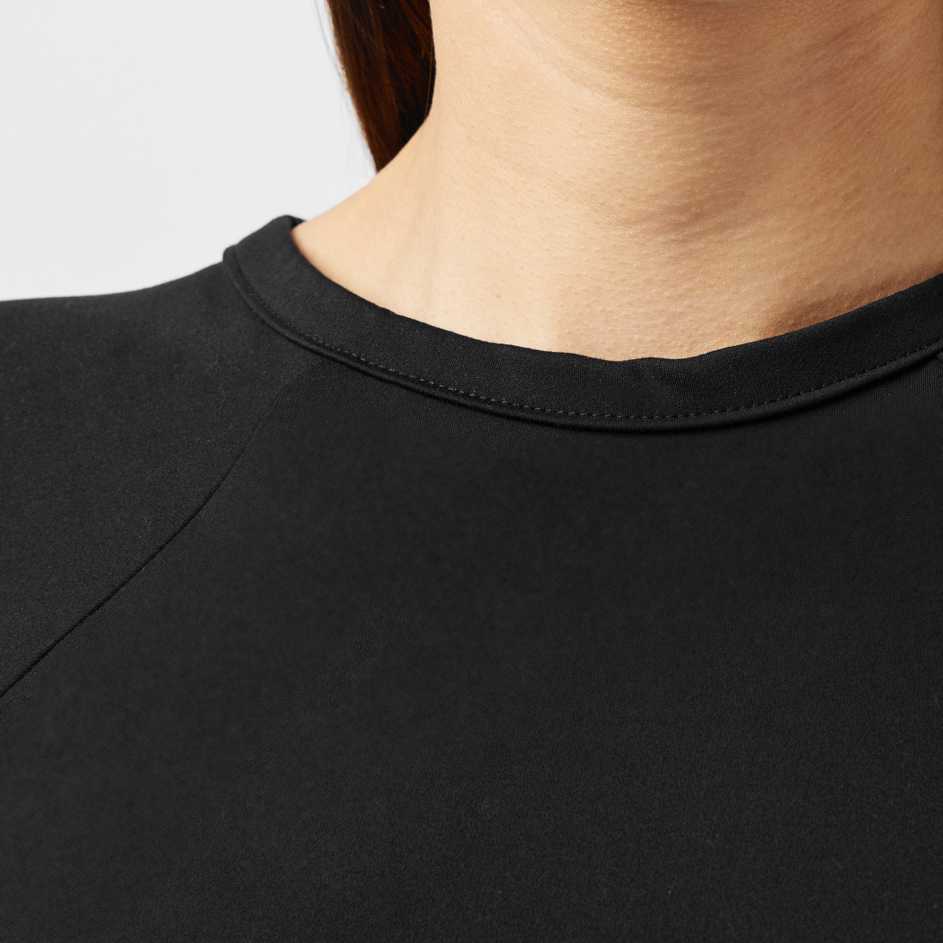 Zwart - Missy Empire - Premium Sculpt Crop Tee Womens - 5