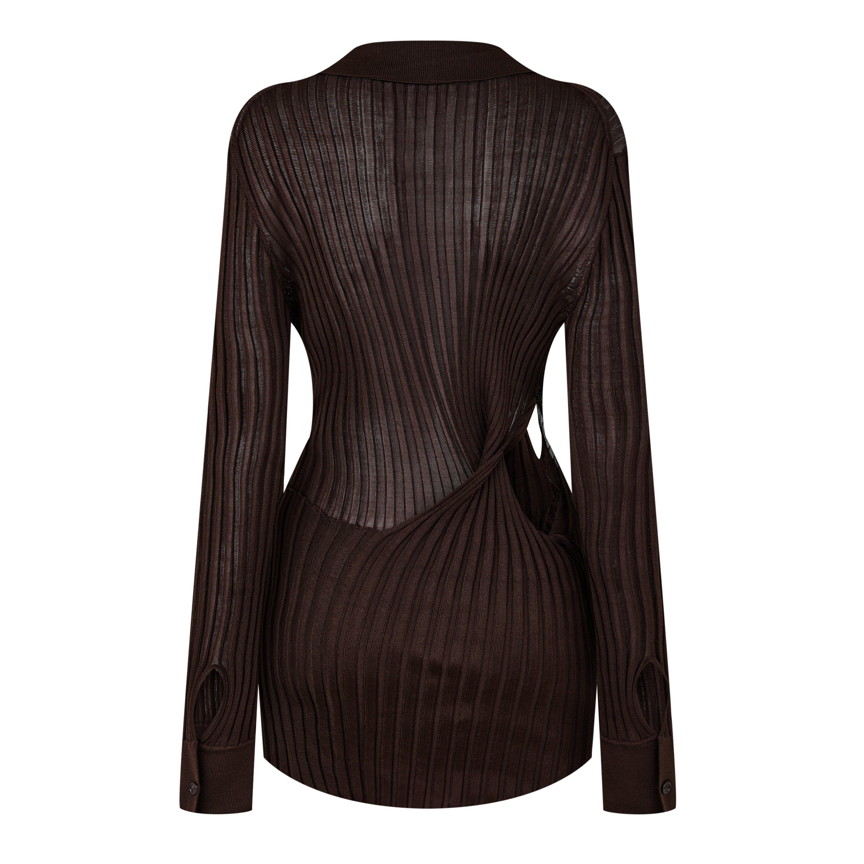 Chocolate - Bottega Veneta - Women's Crew Neck Jumper - 2