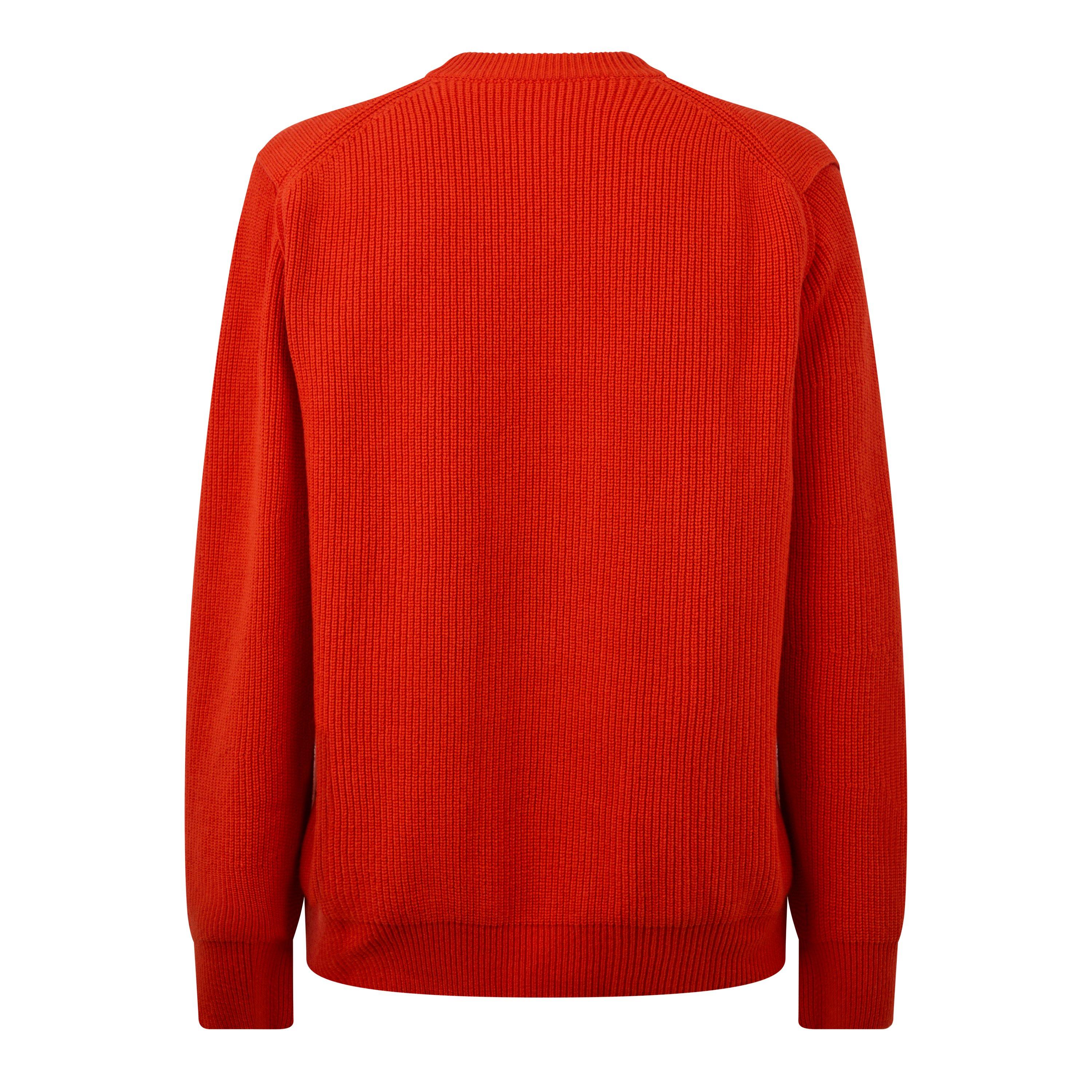 Orange - Bottega Veneta - Men's Knitted Ribbed Crew Neck Jumper - 2