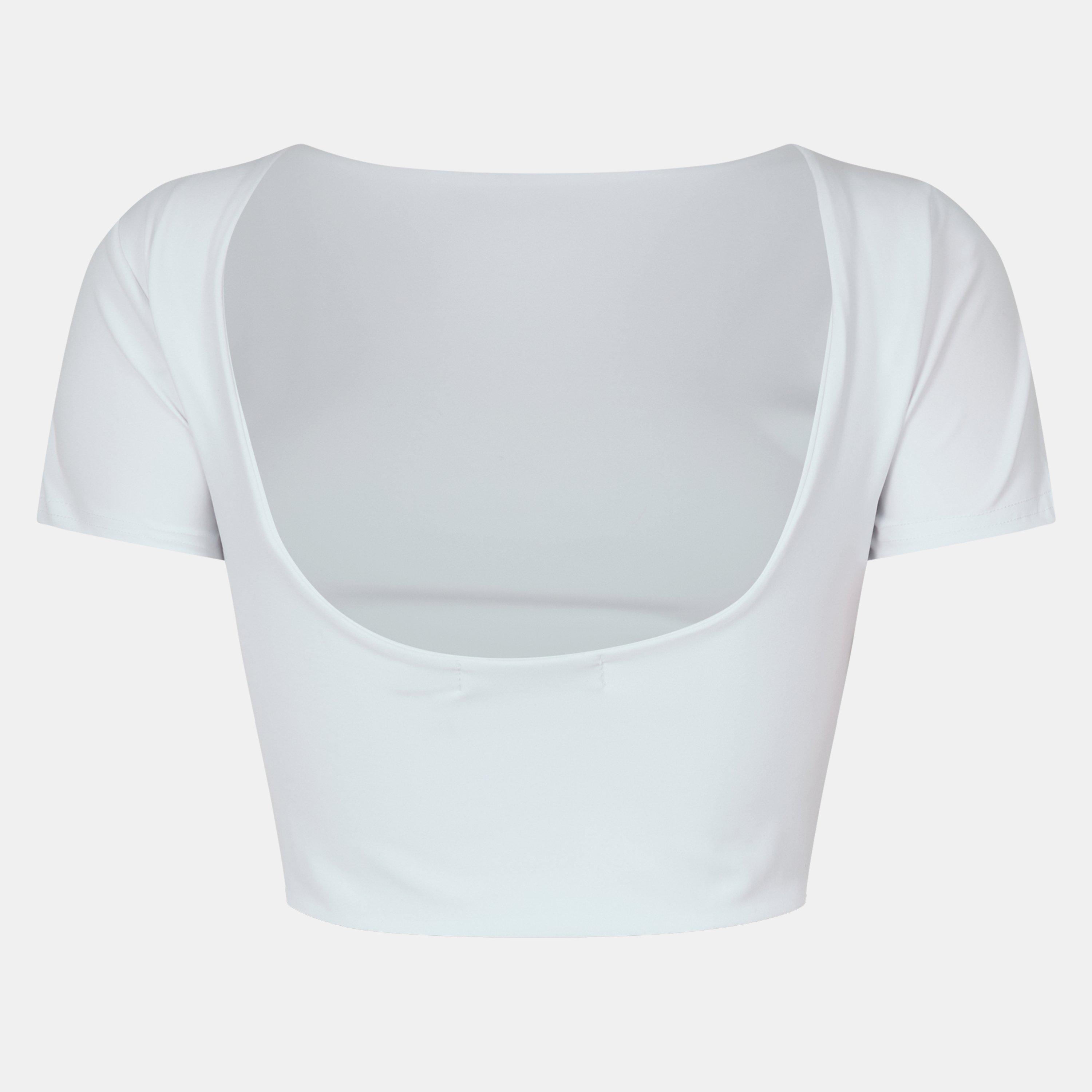 Wit - Missy Empire - Premium Sculpt Backless Crop Top Womens - 2