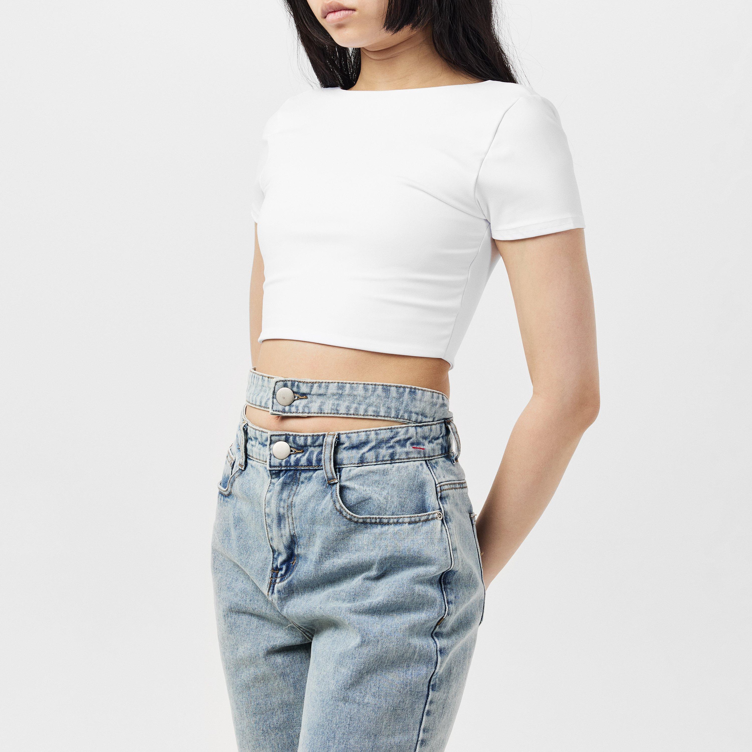 Wit - Missy Empire - Premium Sculpt Backless Crop Top Womens - 3