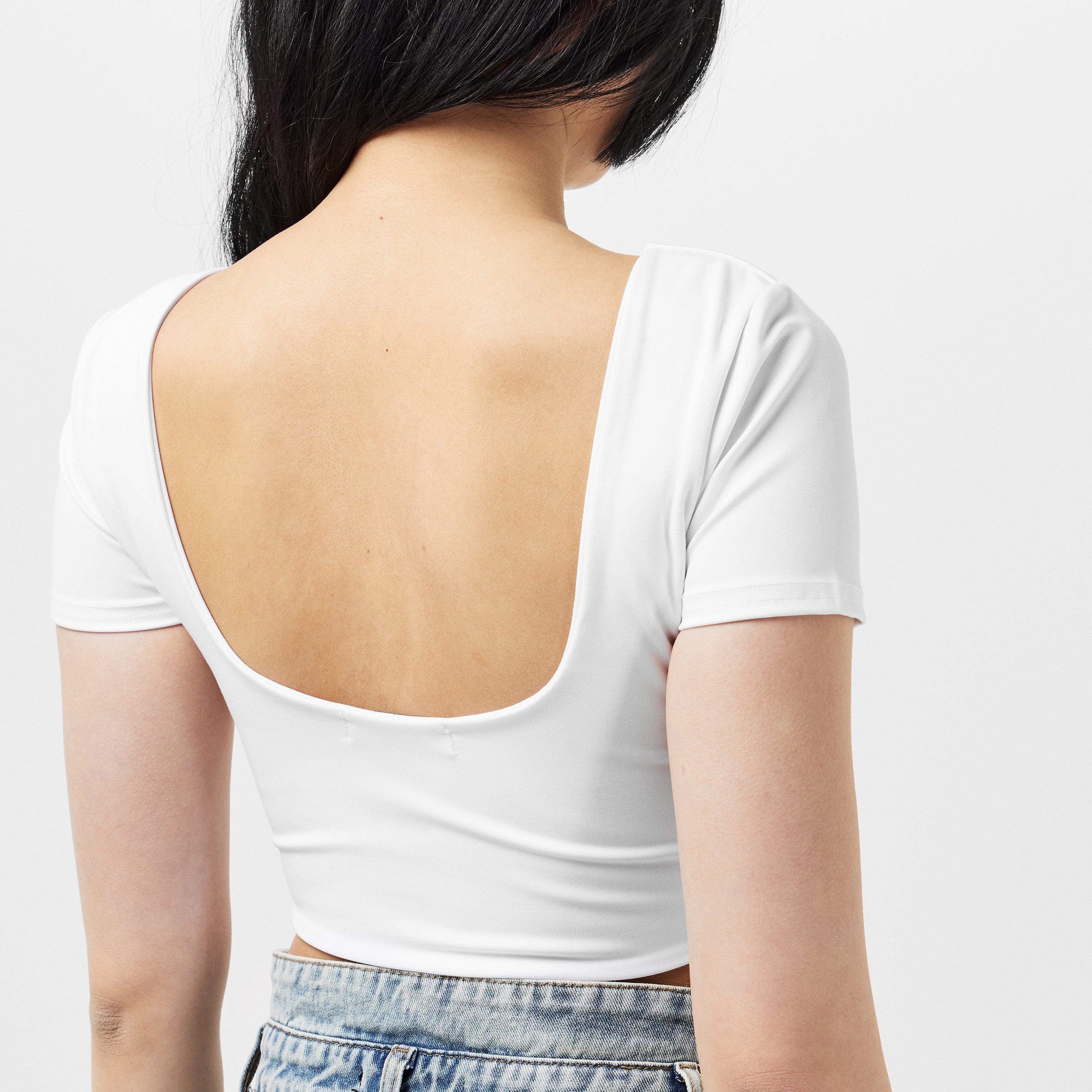 Wit - Missy Empire - Premium Sculpt Backless Crop Top Womens - 5