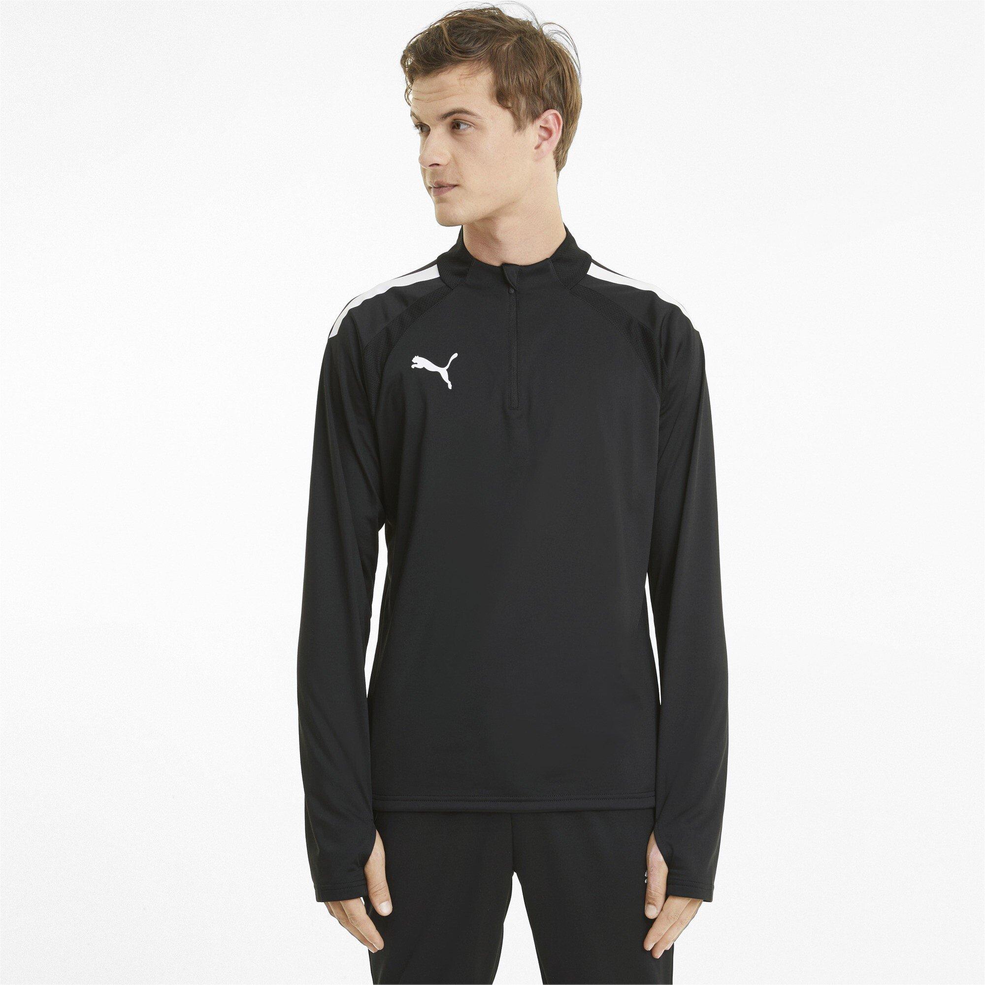 Crna - Puma - Men's Teamliga 1/4 Zip Fleece - 3