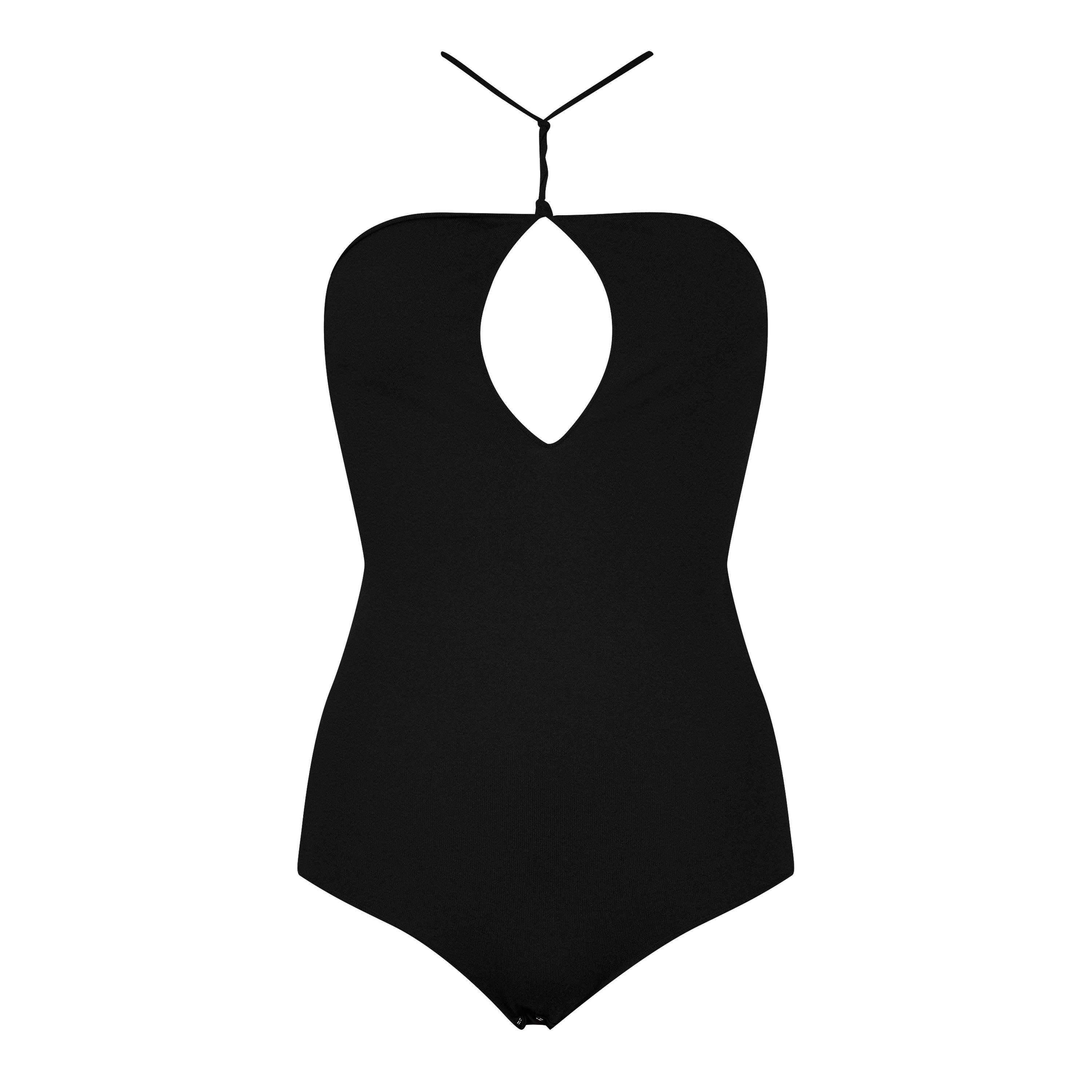 Bottega Veneta Women's Clean-Lined Streamlined Fit Bodysuit - Black - Size 10 (36)