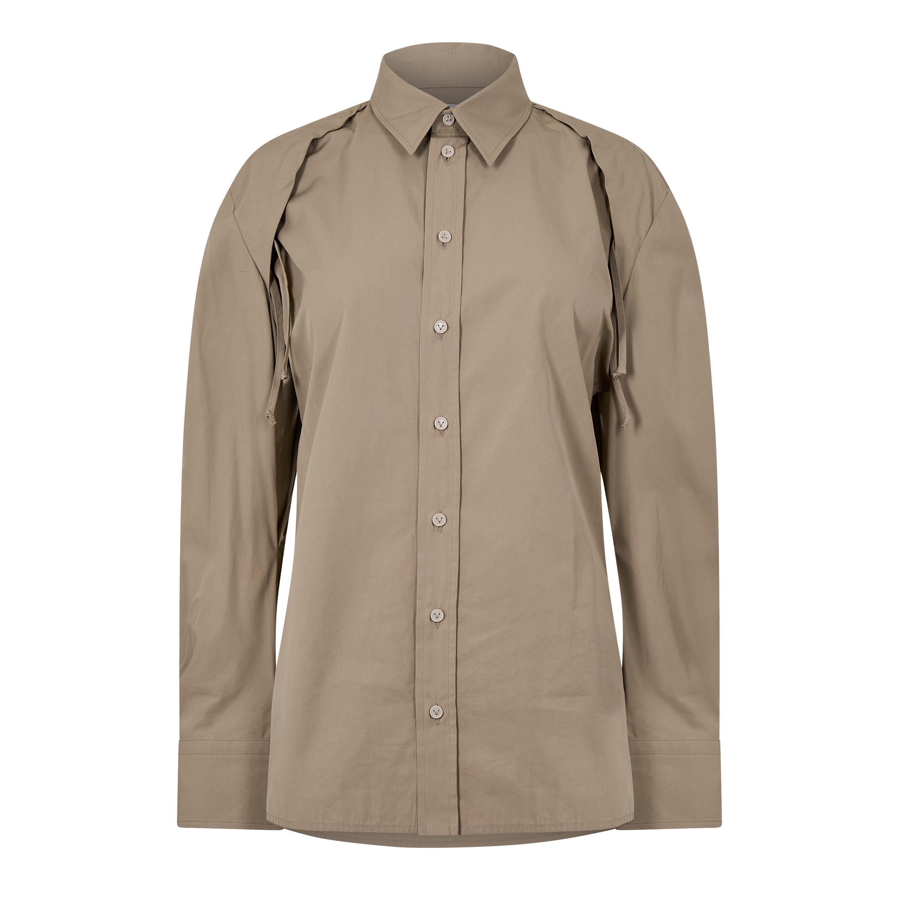 Sand - Bottega Veneta - Women's Long-Sleeve Shirt - 1