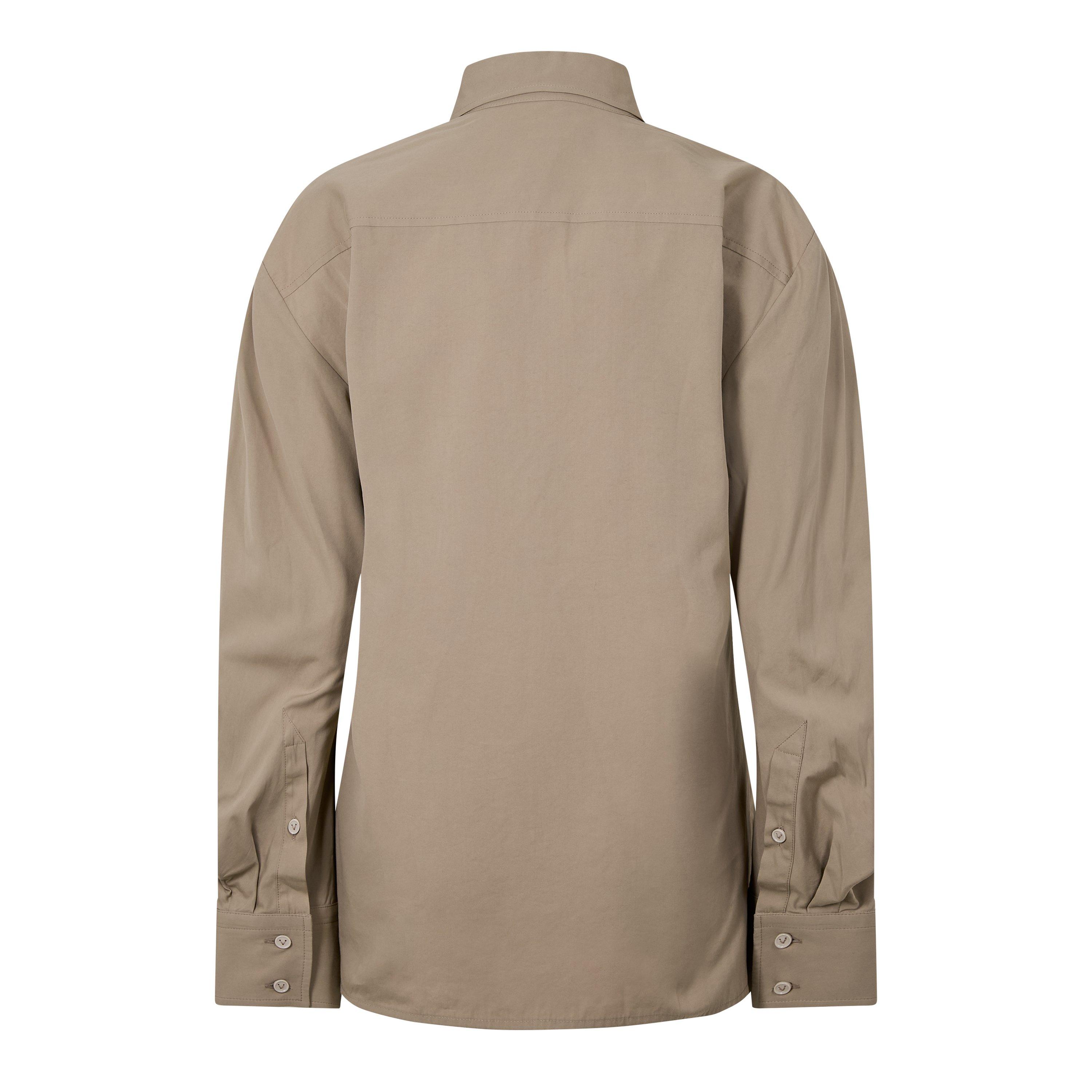 Sand - Bottega Veneta - Women's Long-Sleeve Shirt - 2