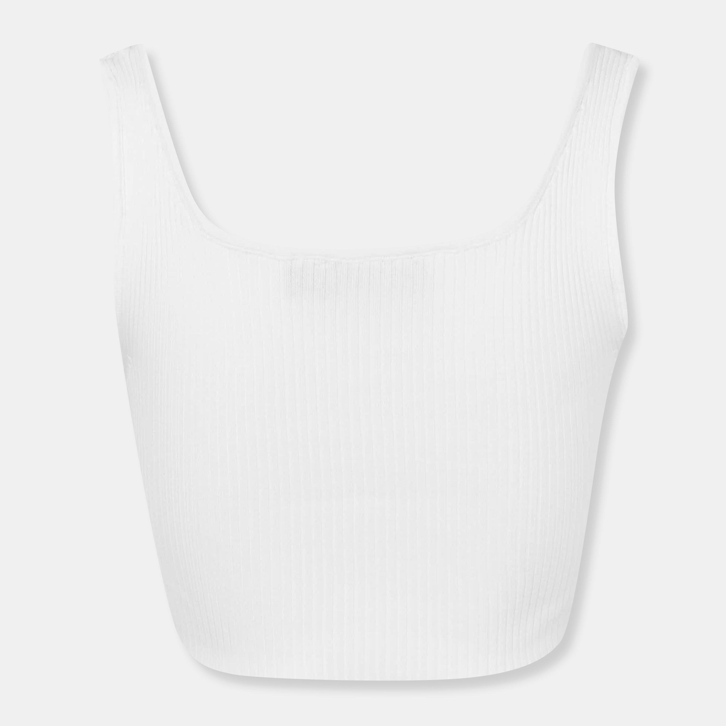 Branco - Missy Empire - Rib Knit Bralette - 2