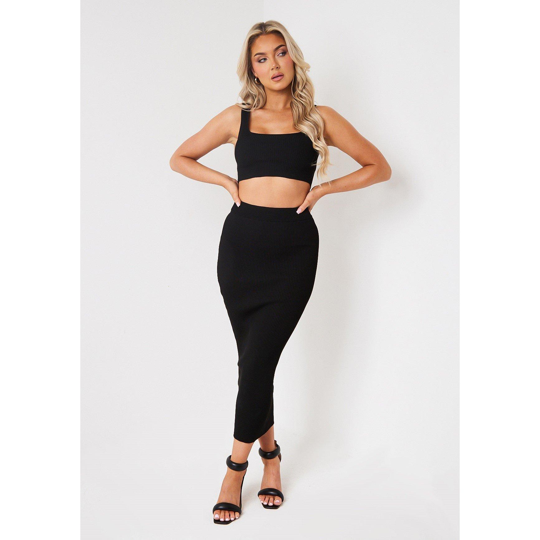 Zwart - Missy Empire - Rib Knit Bralette - 3