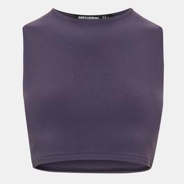 Missy Empire Super Soft Racer Back Crop Top