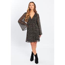 Be You BY Bell Sleeve Dress Womens