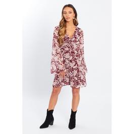 Be You BY Bell Sleeve Dress Womens