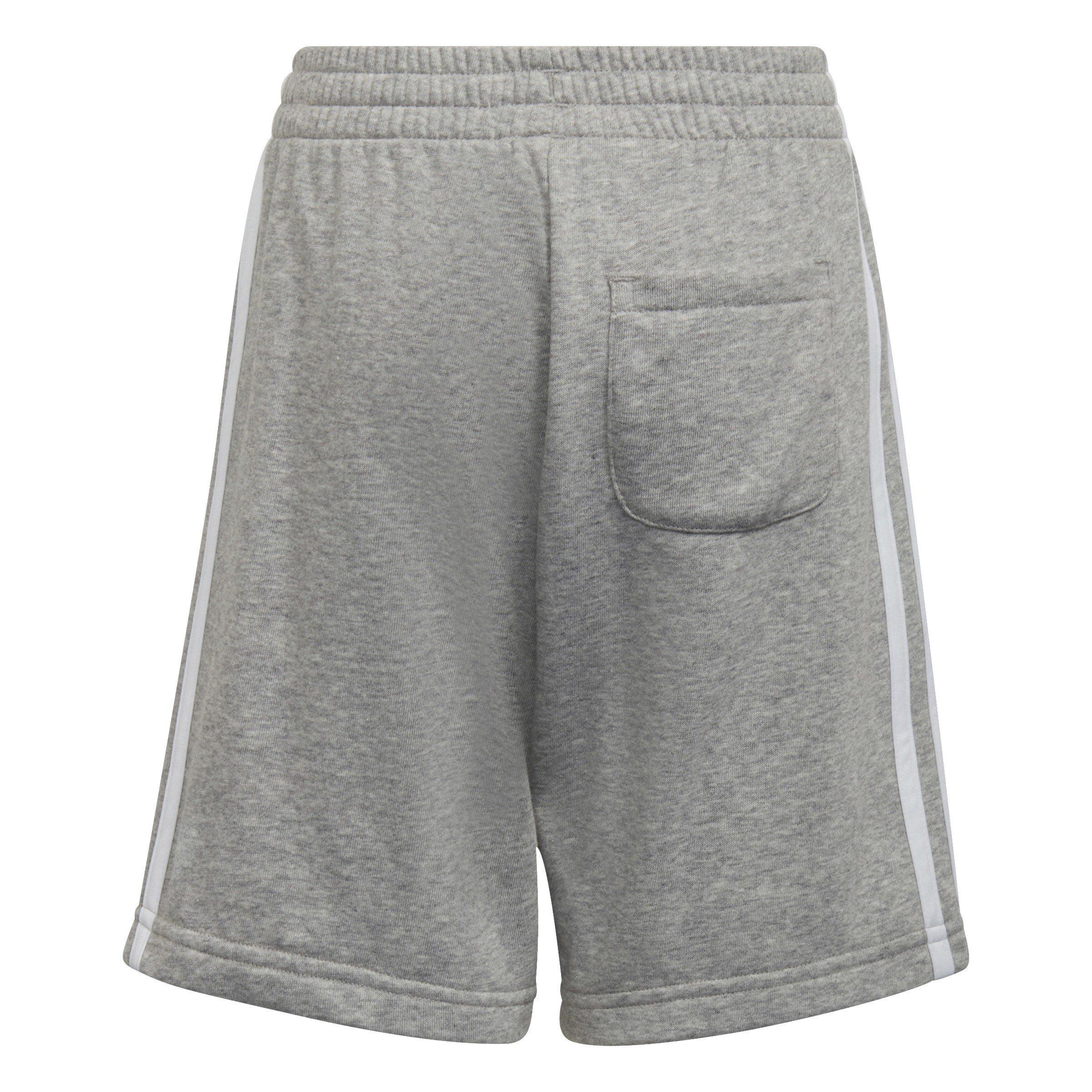 Grey Hther/Whte - adidas - Three-Stripe Essential Shorts Infant's - 2
