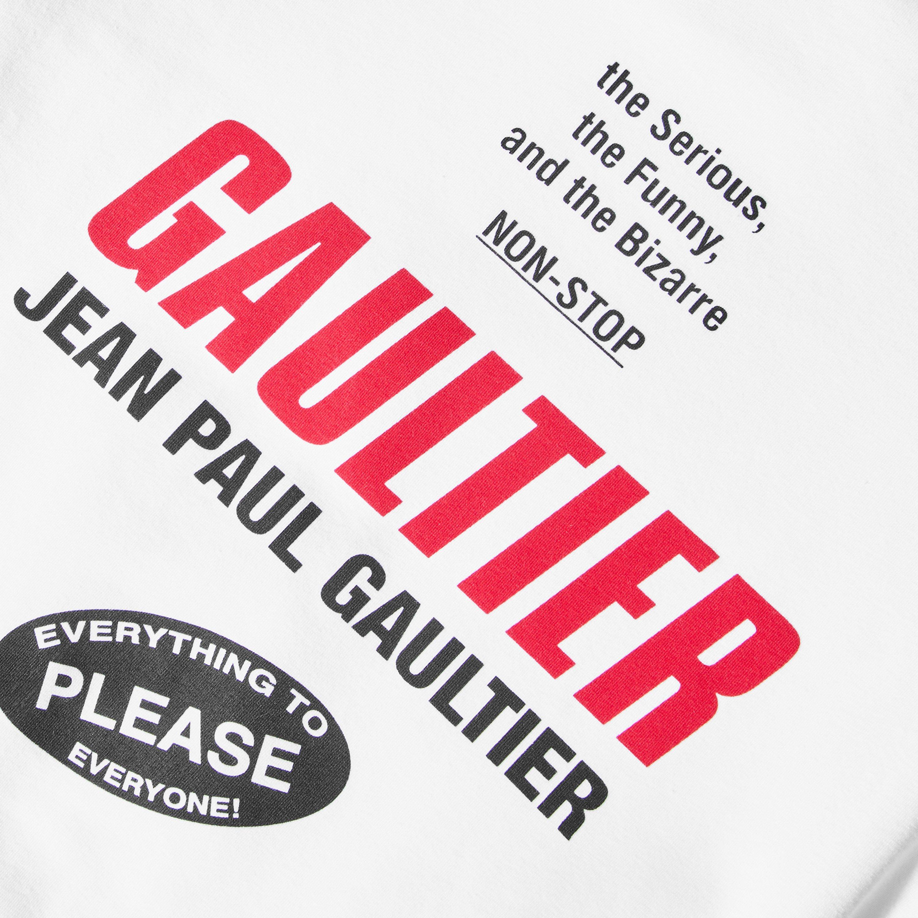 White/Black/Red - Jean Paul Gaultier - JPG Jsy Tee Printed Ld64 - 3