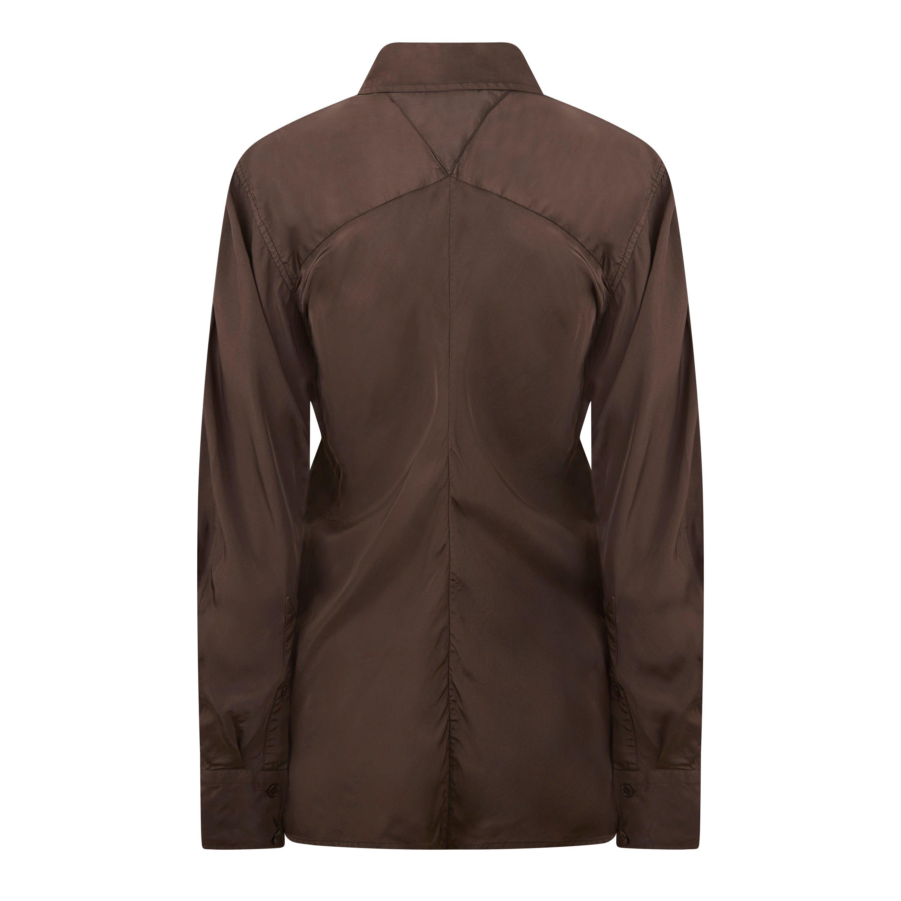 Chestnut - Bottega Veneta - Women's Long-Sleeve Shirt - 2