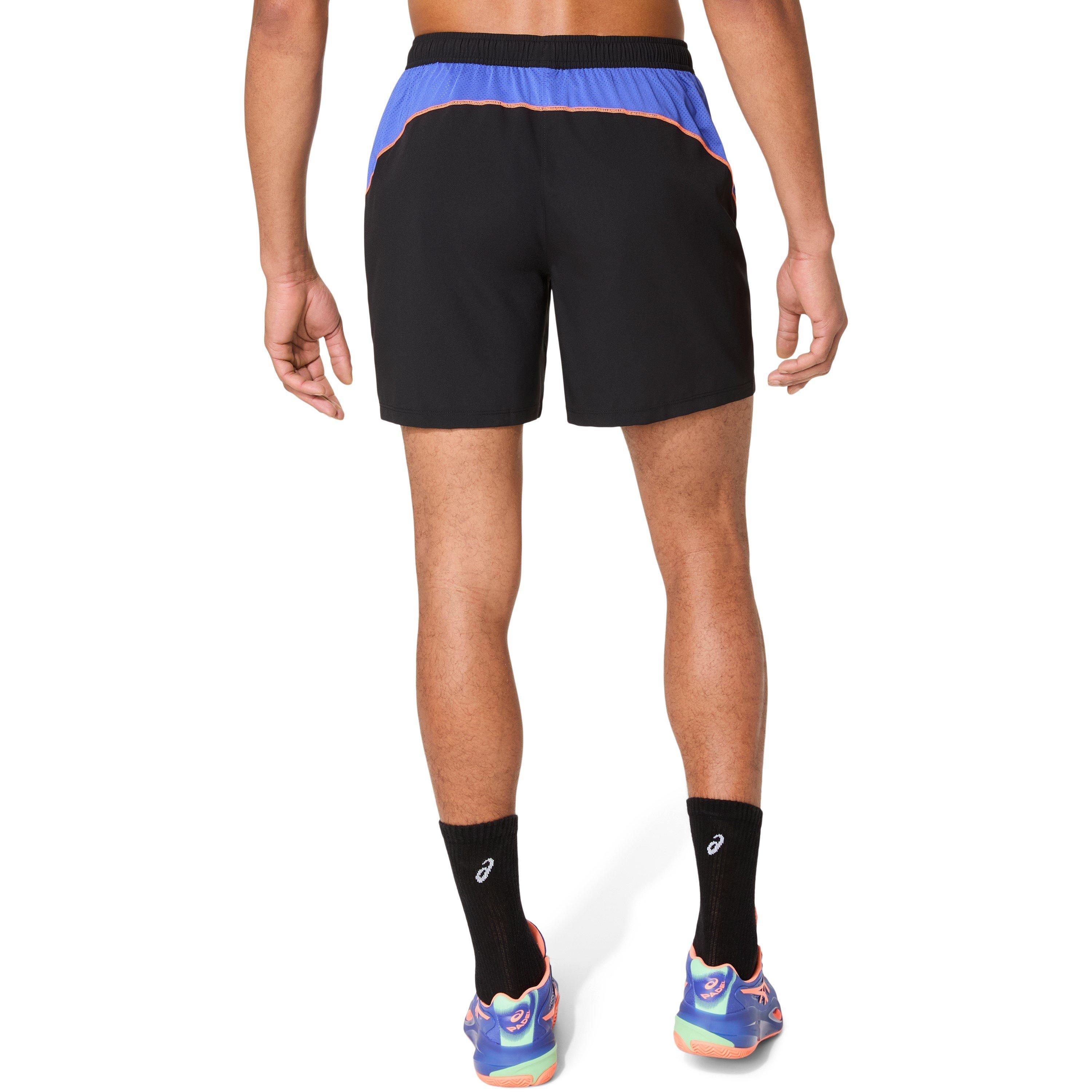 P.Blk/D.Cobalt - Asics - Padel Court Mens Performance Shorts - 2