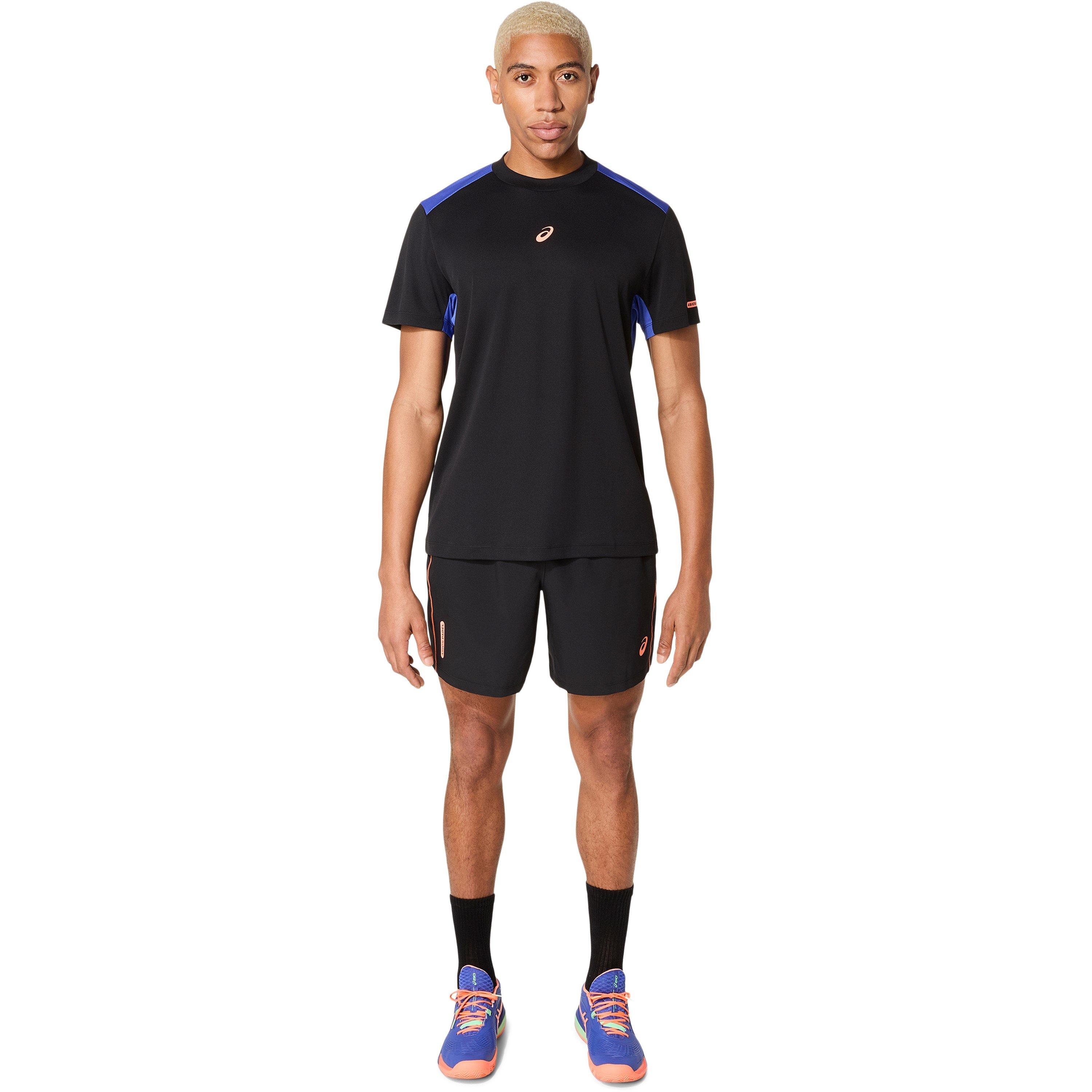 P.Blk/D.Cobalt - Asics - Padel Court Mens Performance Shorts - 6