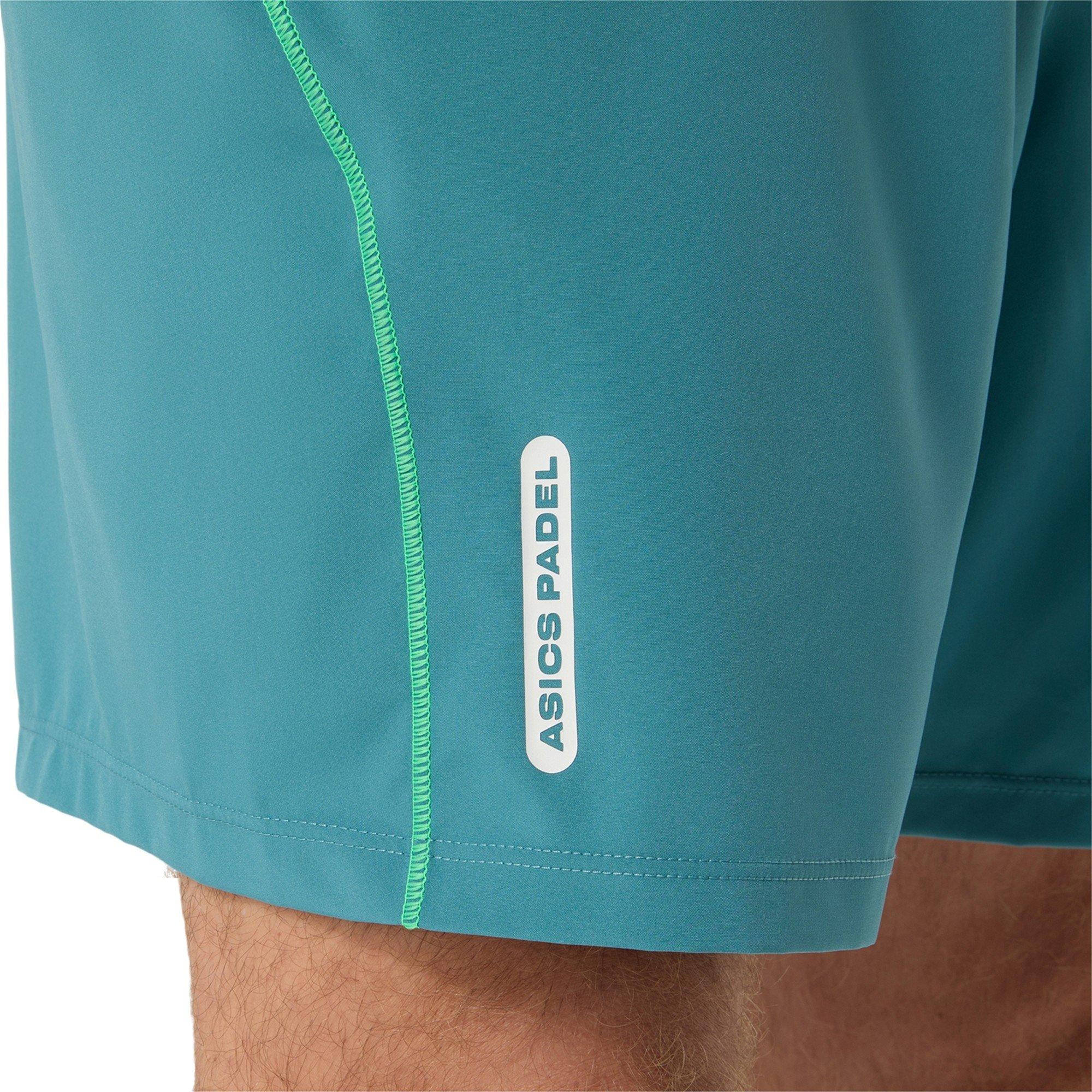 M.Pine/V.Green - Asics - ASICS Padel Court Mens Performance Shorts - 4