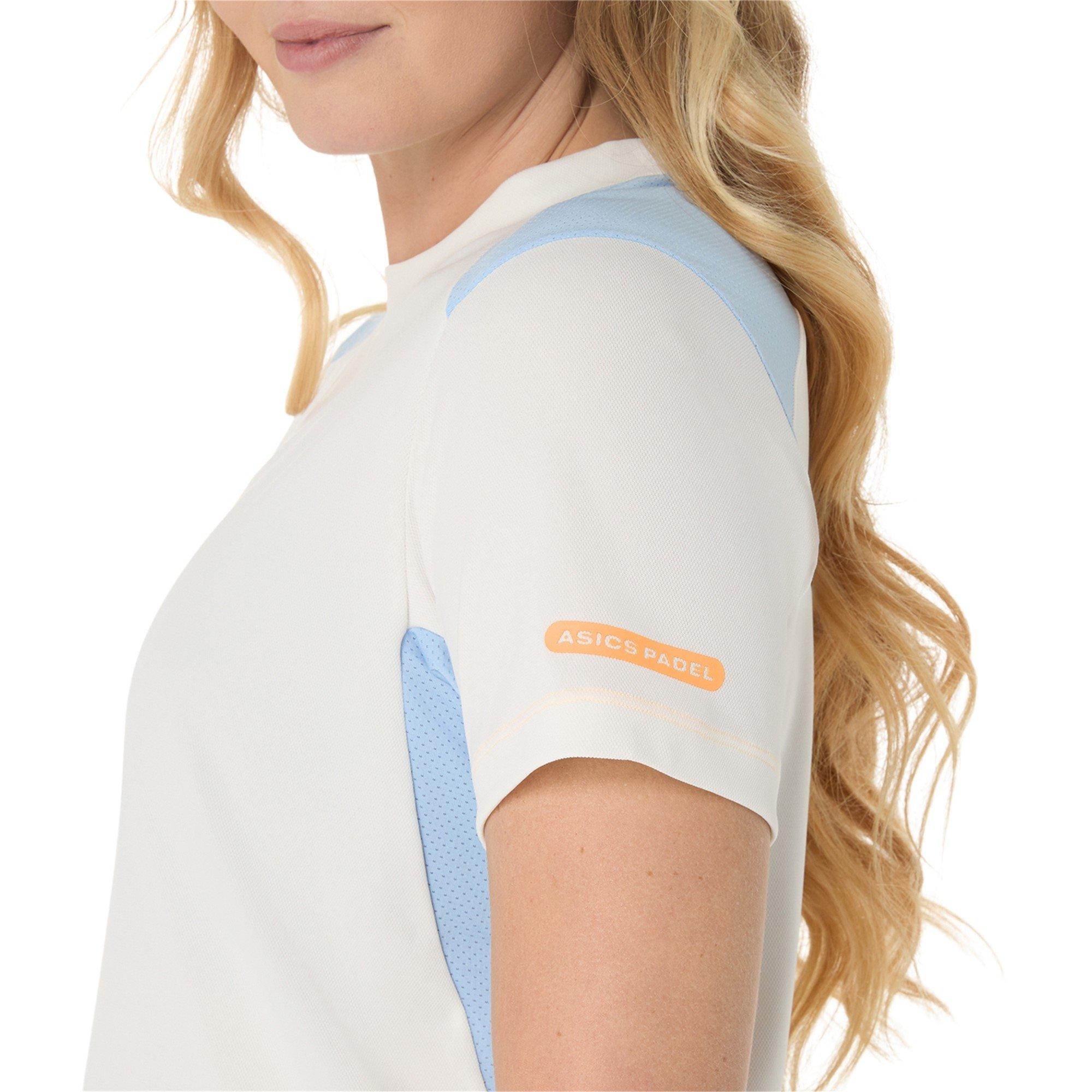 Cream/Stone W - Asics - Padel Court Womens Performance T-Shirt - 4