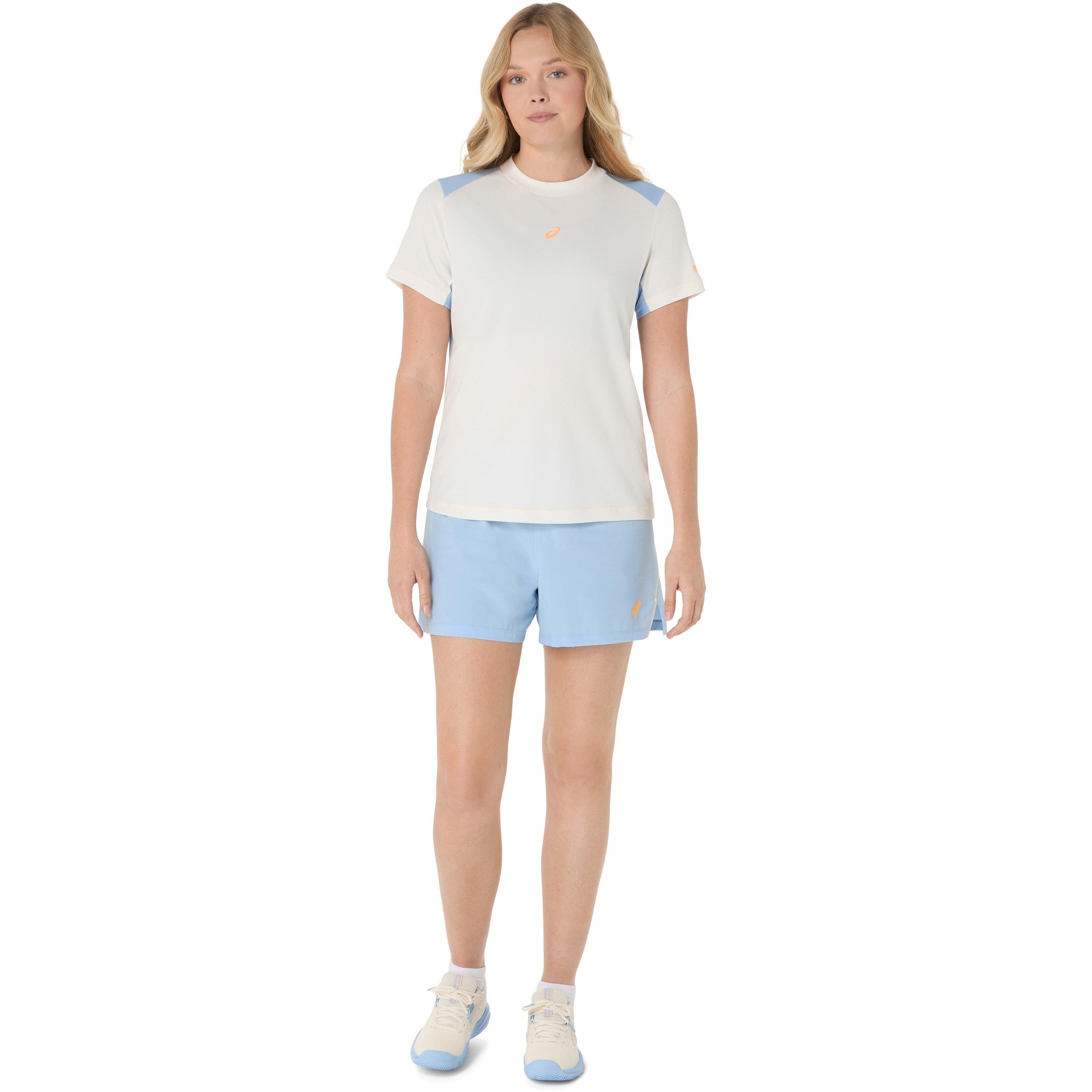Cream/Stone W - Asics - Padel Court Womens Performance T-Shirt - 5